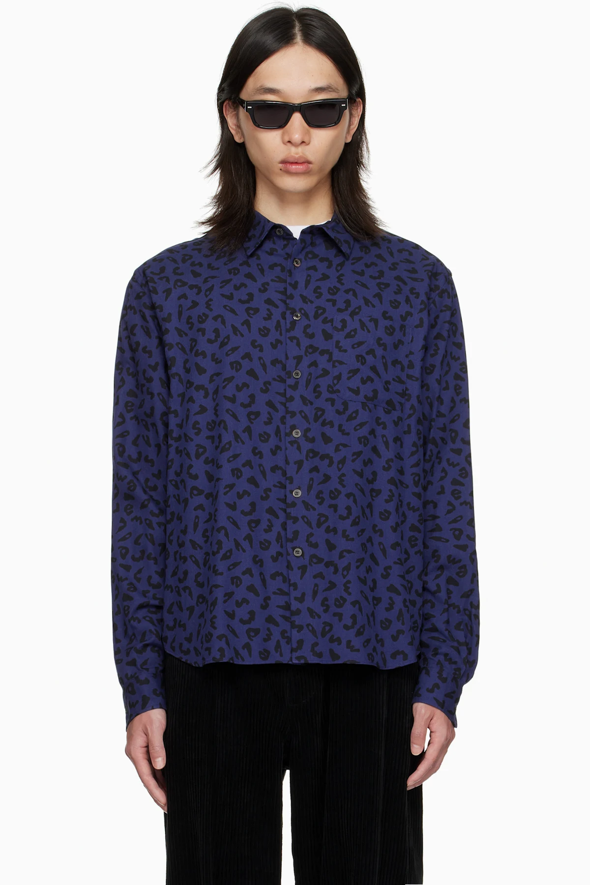 Navy Leopard Shirt