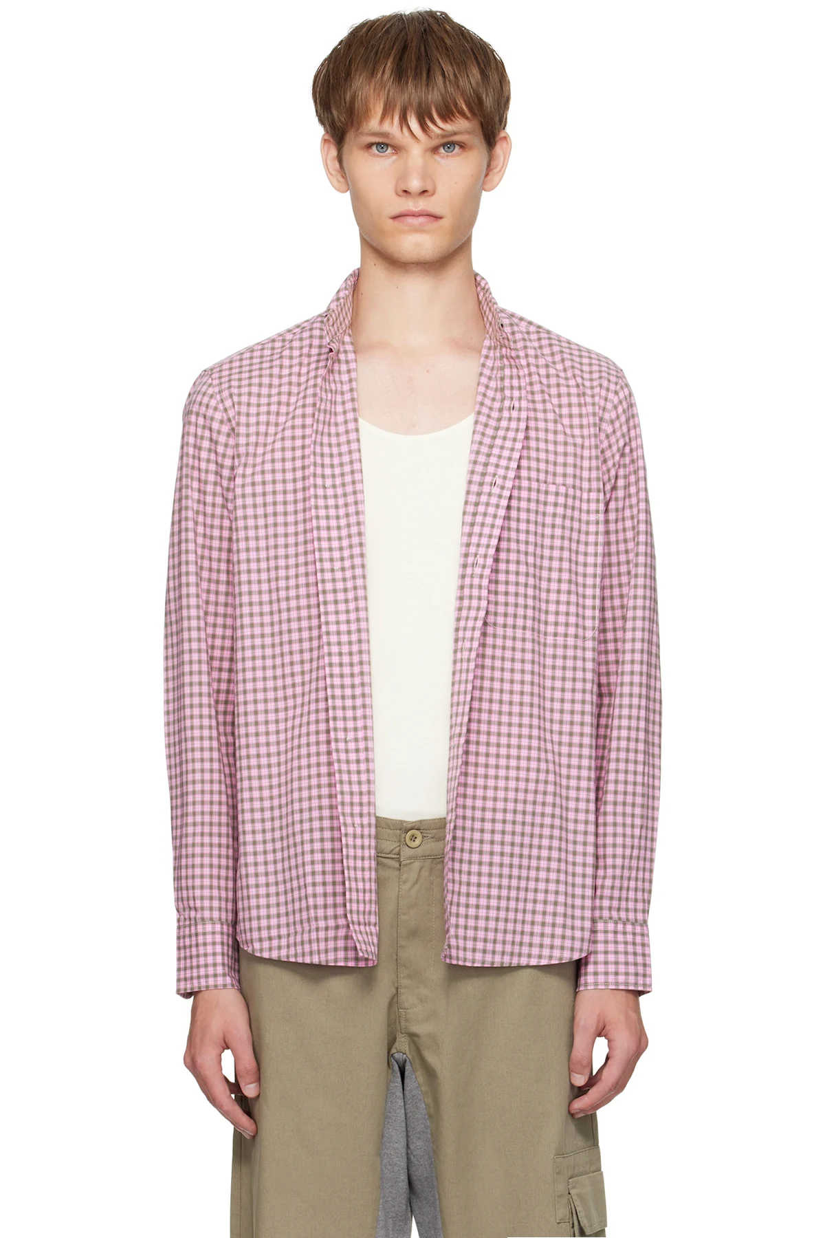 Pink & Green Jeremy LS Shirt