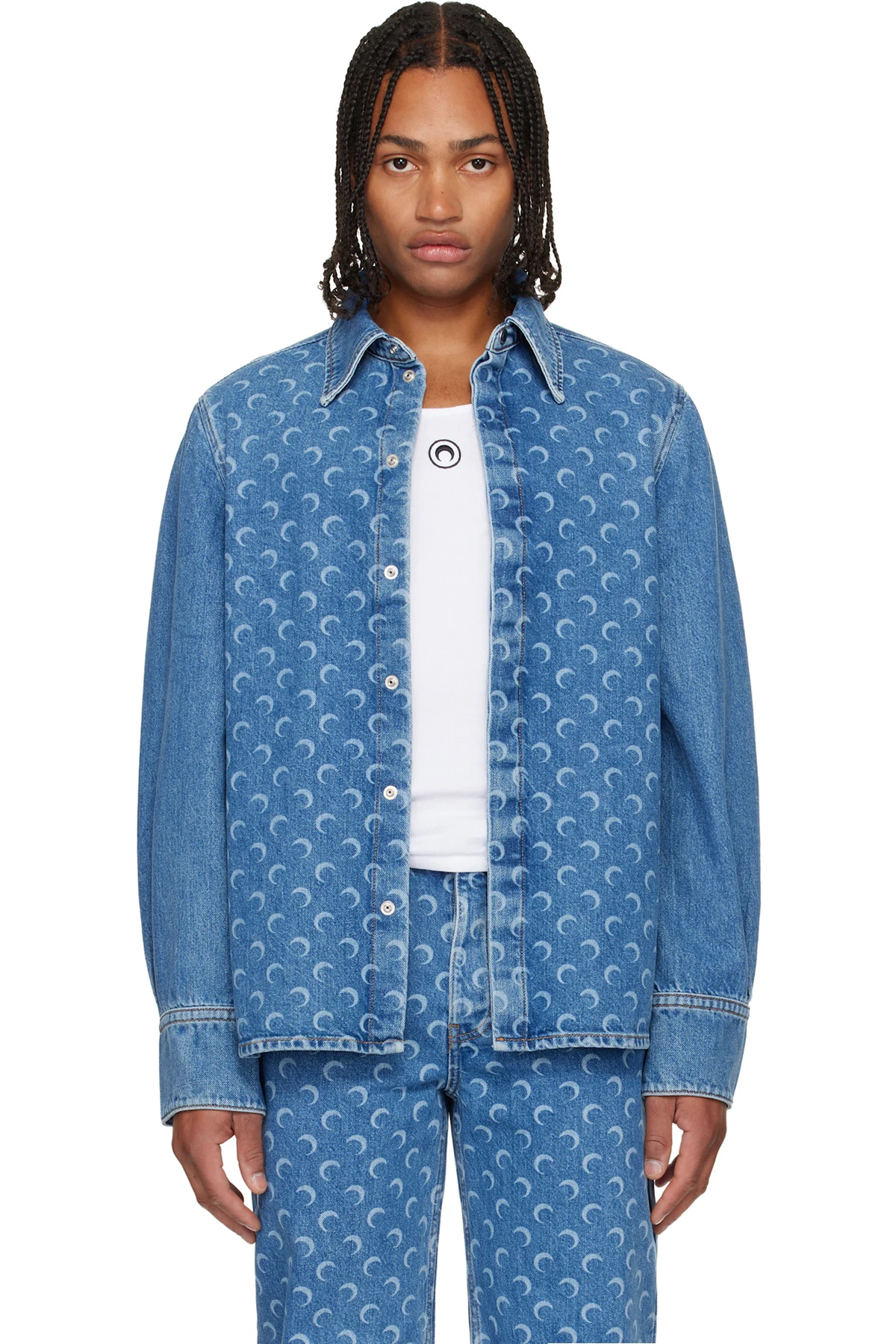Blue Moon Laser Denim Shirt