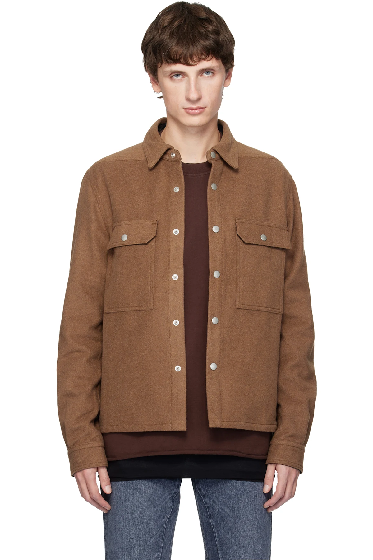 Orange Concordians Cropped Overshirt