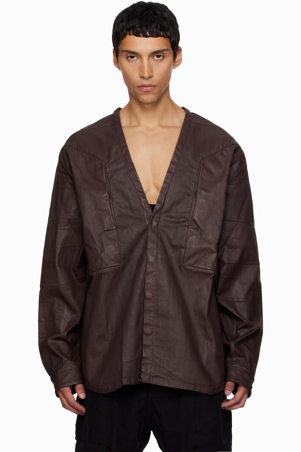 Burgundy Concordians LS Larry Jumbo Fogpocket Denim Shirt