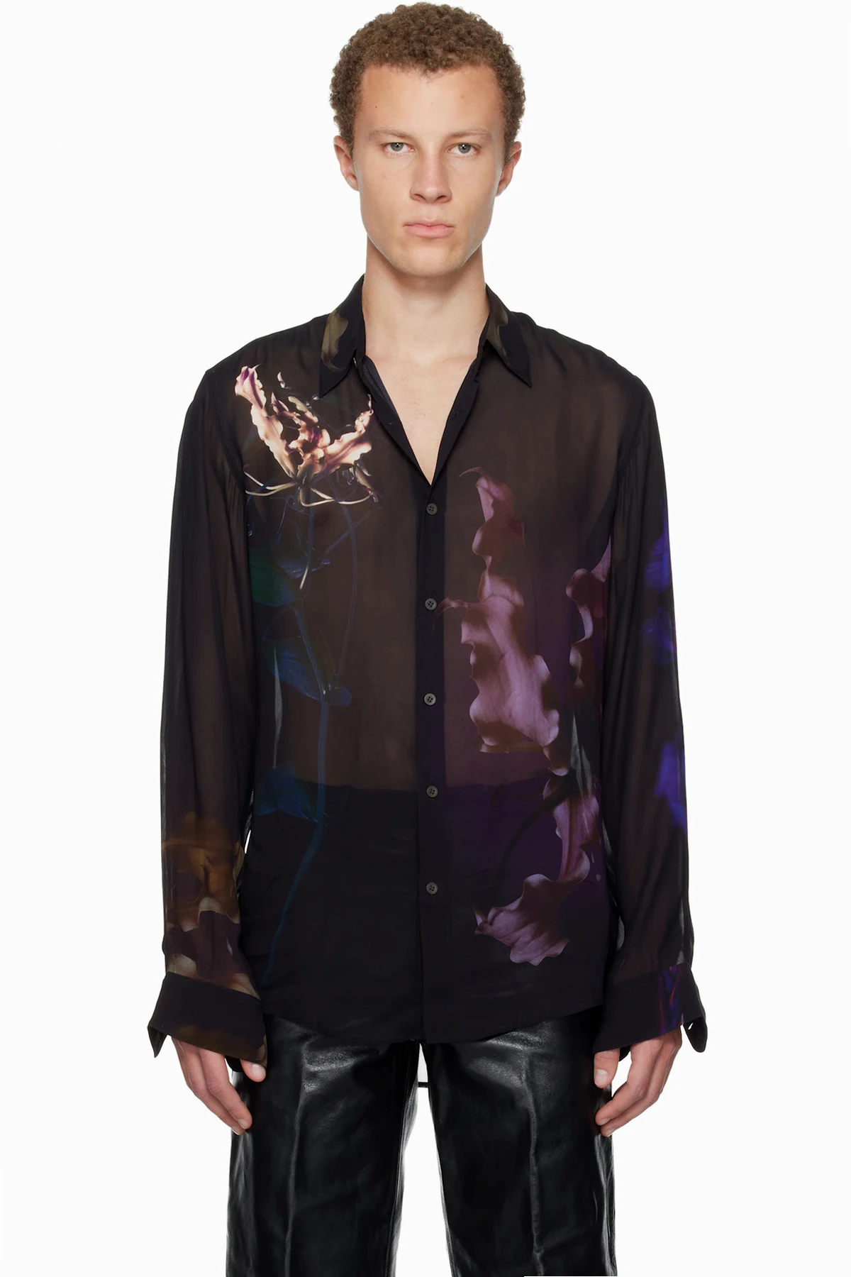 Black Flame Lily Shirt