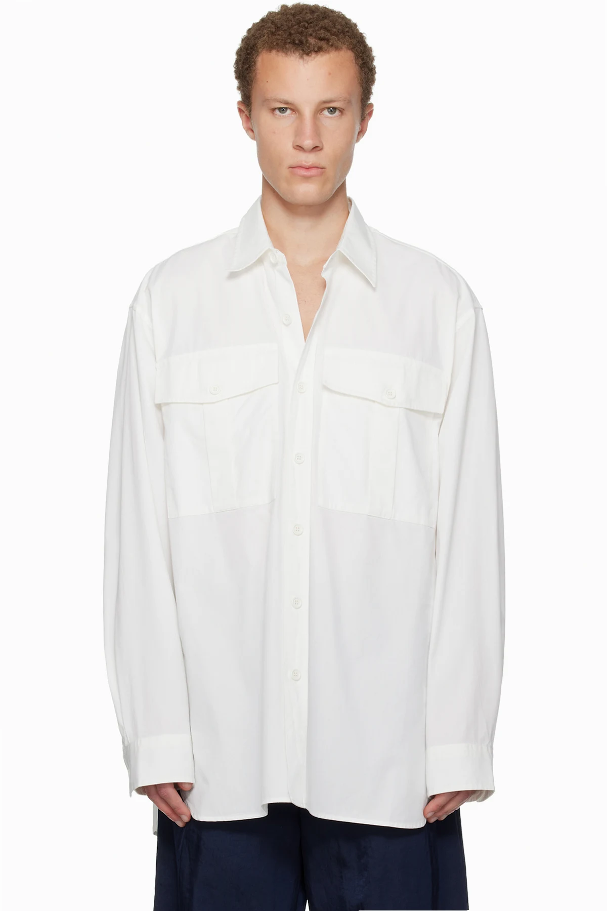 Off-White Oversized Cotton Shirt