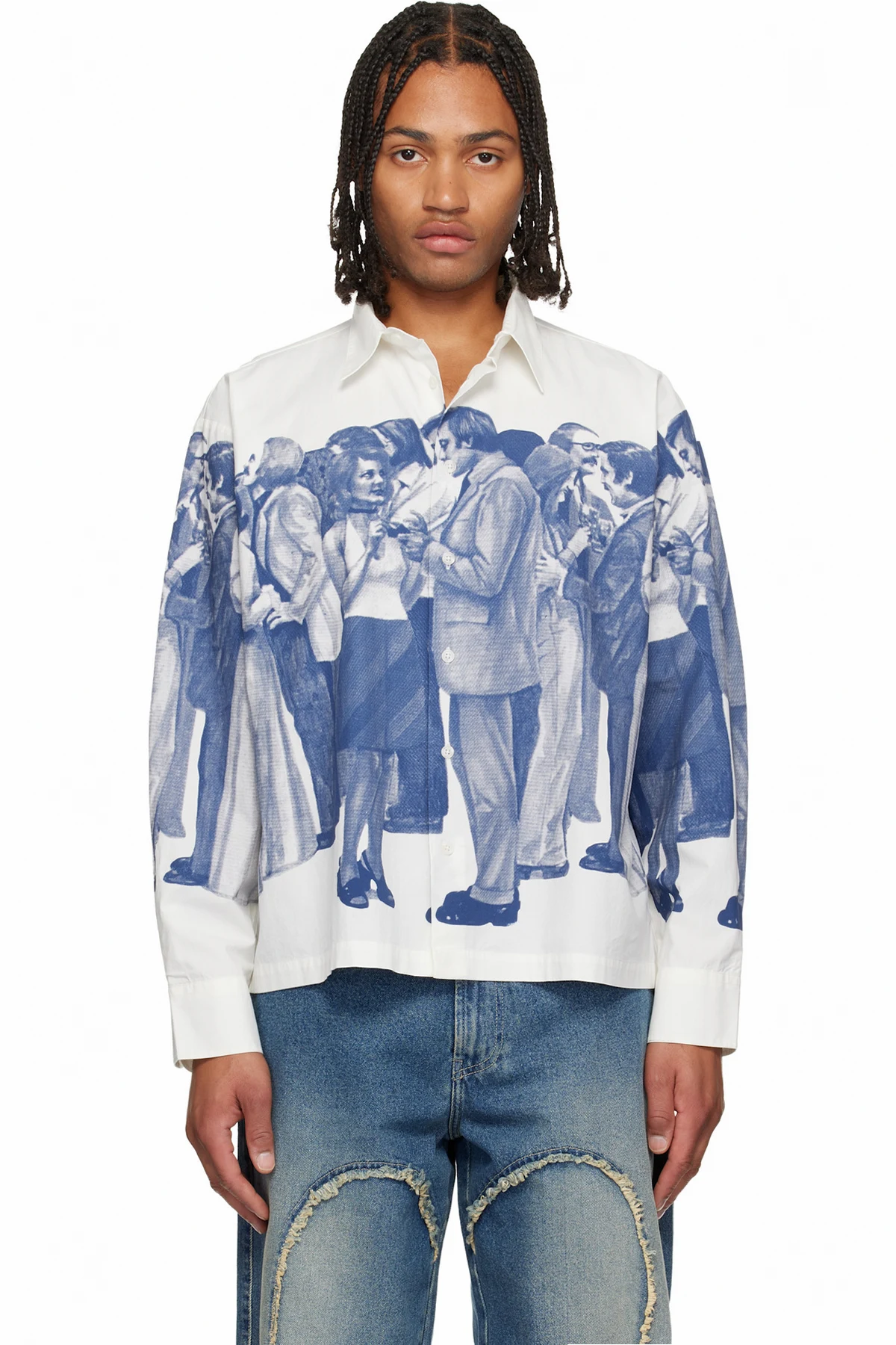 White & Blue How I Met Your Father Shirt