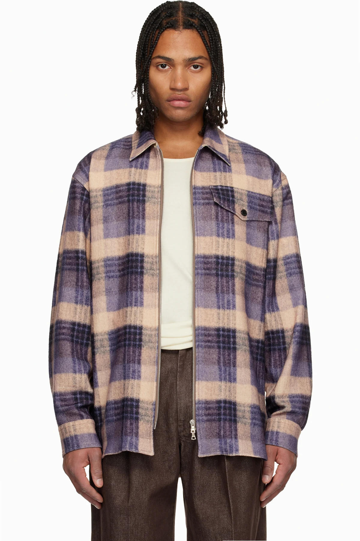 Purple & Pink Wool Shirt