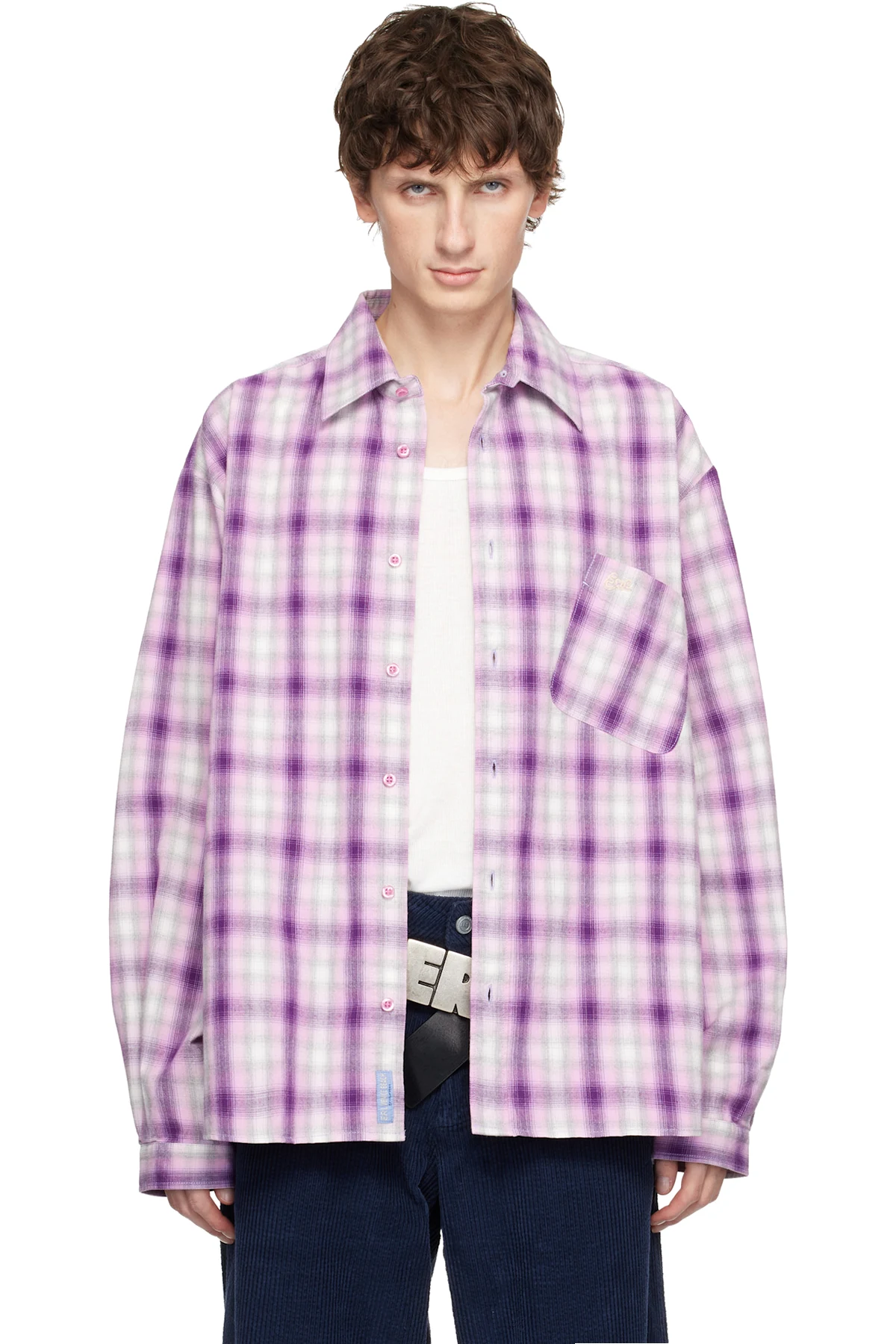 Purple Plaid Shirt