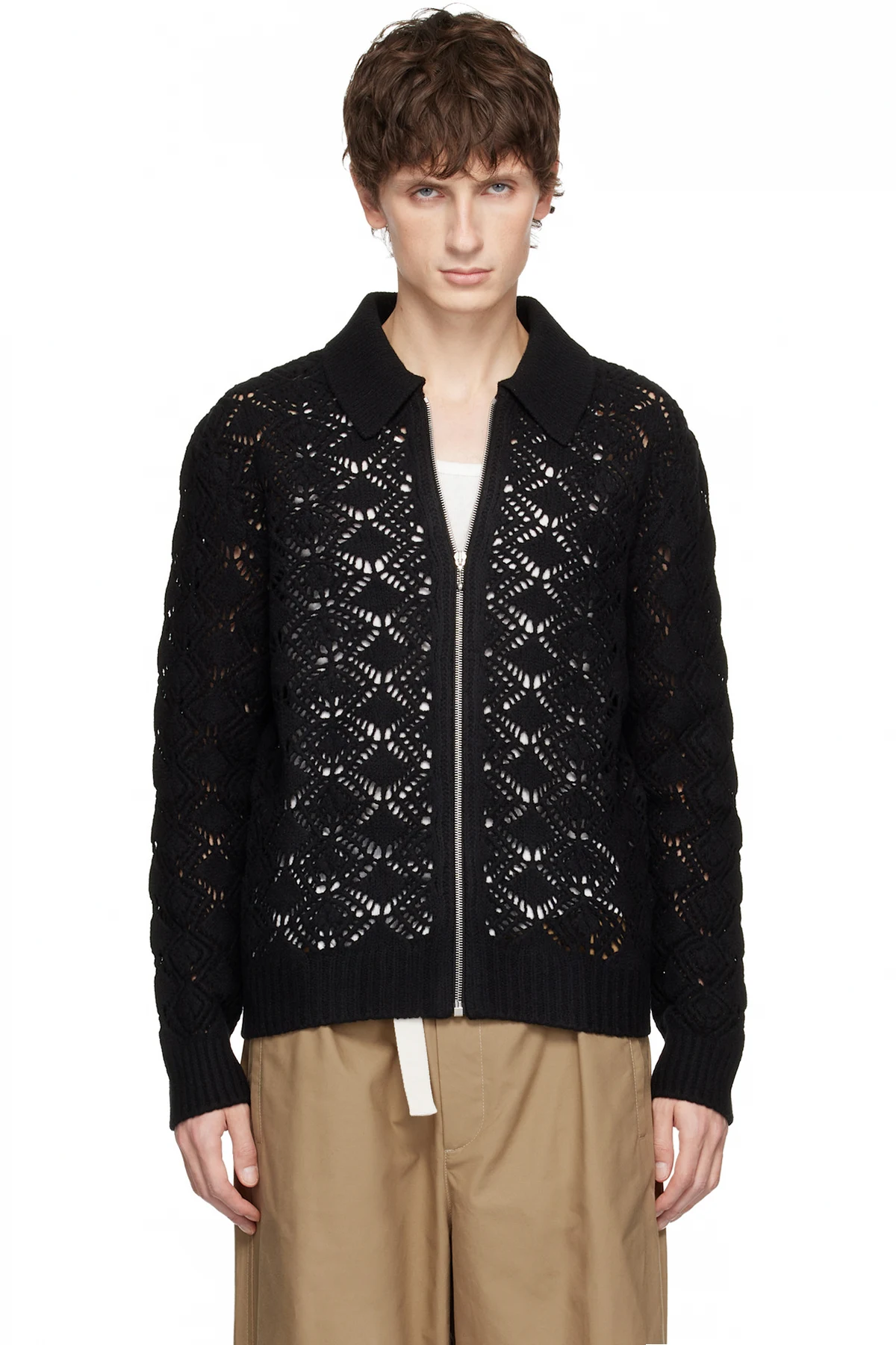 Black Zip Up Shirt