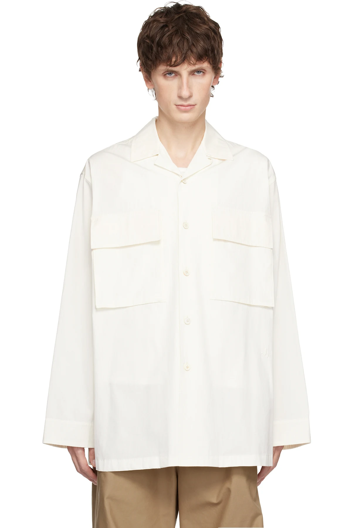 Off-White Cotton Poplin Shirt