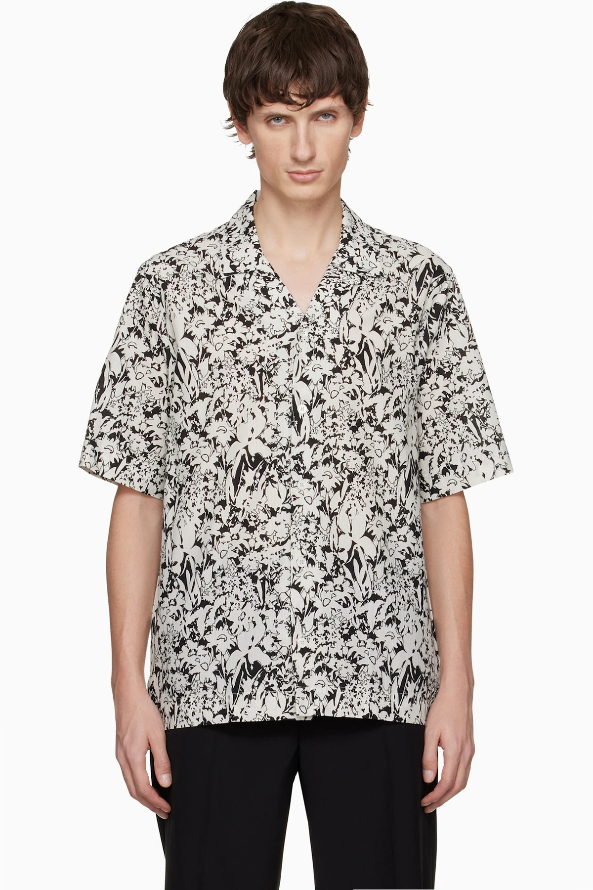 Black & White 'Avant Garden' Print Short-Sleeve Shirt