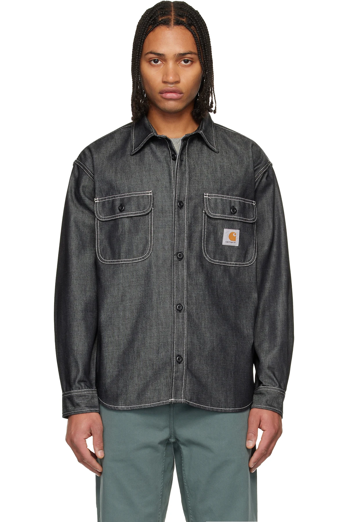 Black Tigan Denim Overshirt