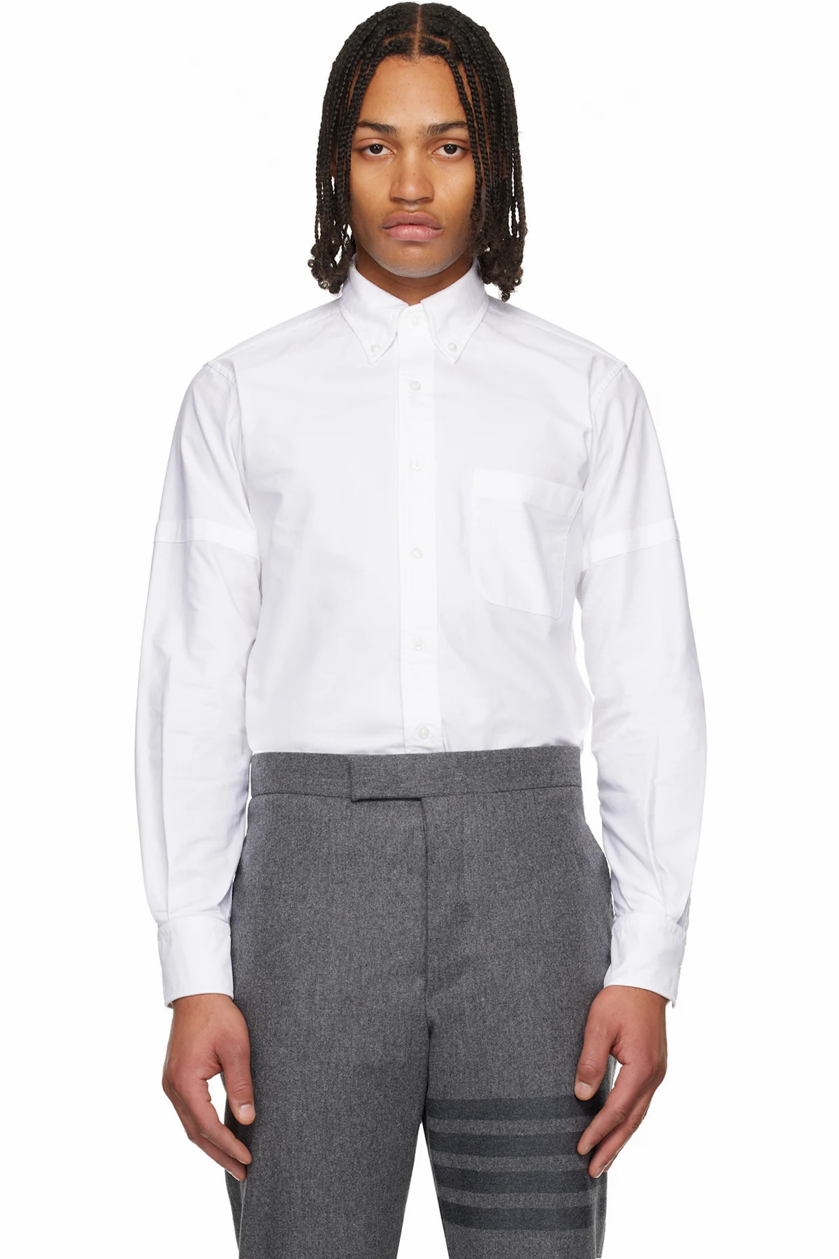 White Classic Armband Shirt