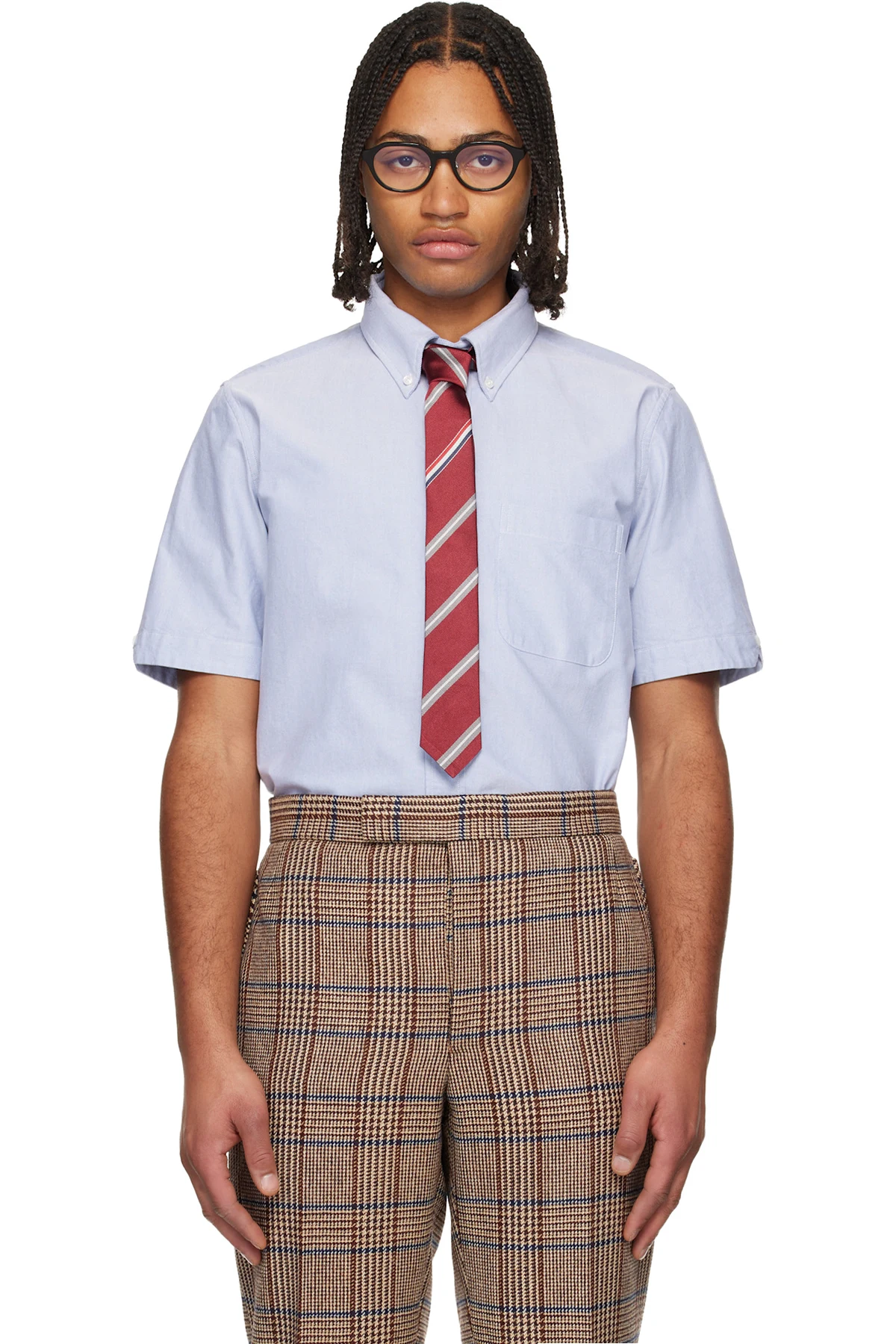 Blue Oxford Short Sleeve Shirt