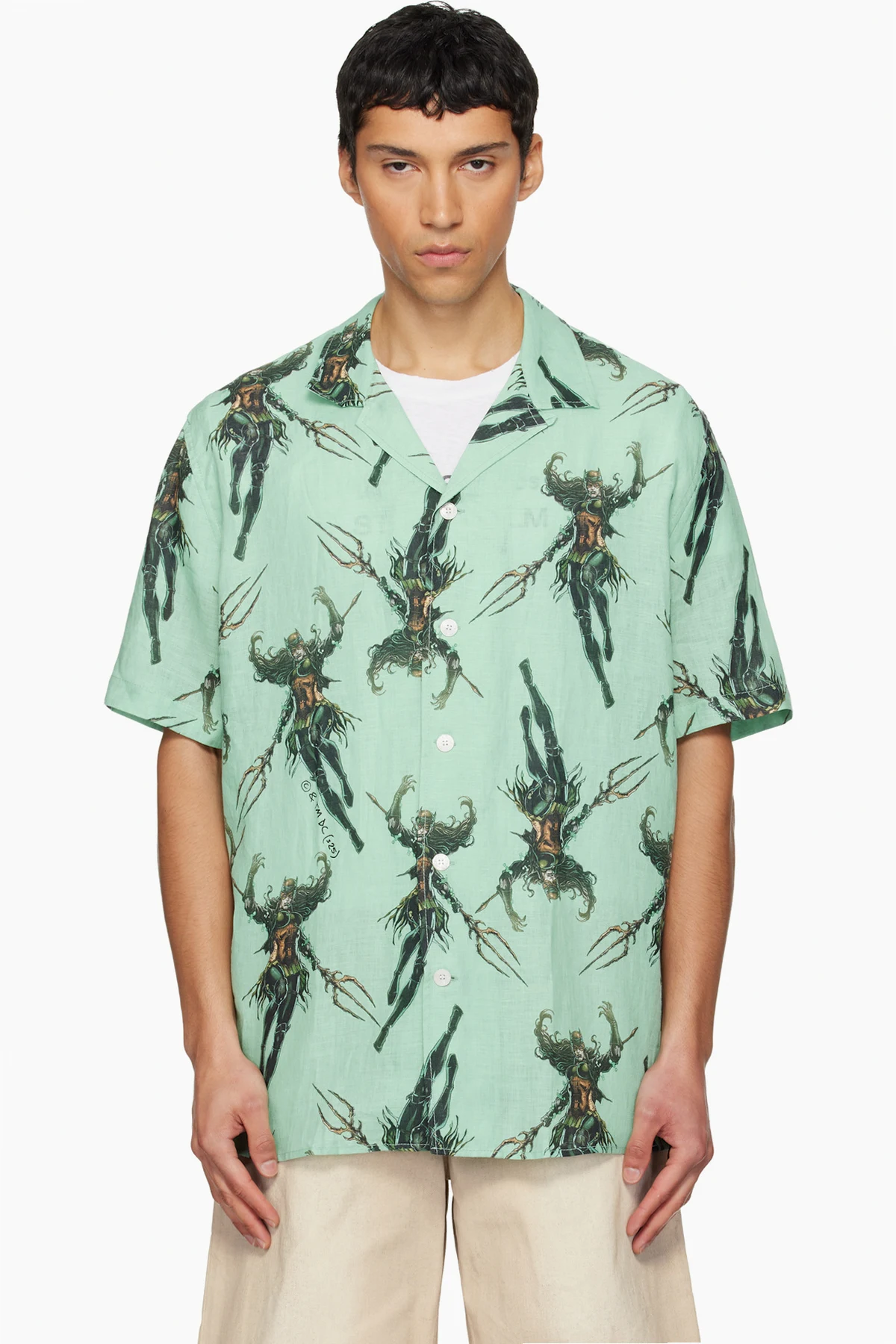 Green Linen Shirt