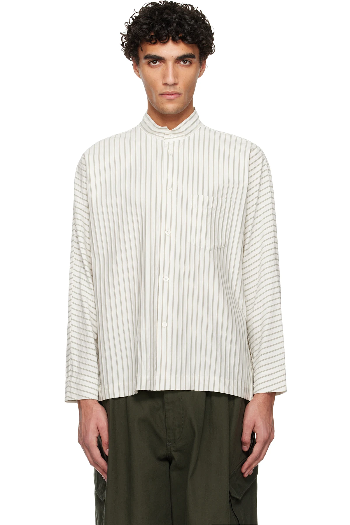 White Stripe Jersey Shirt