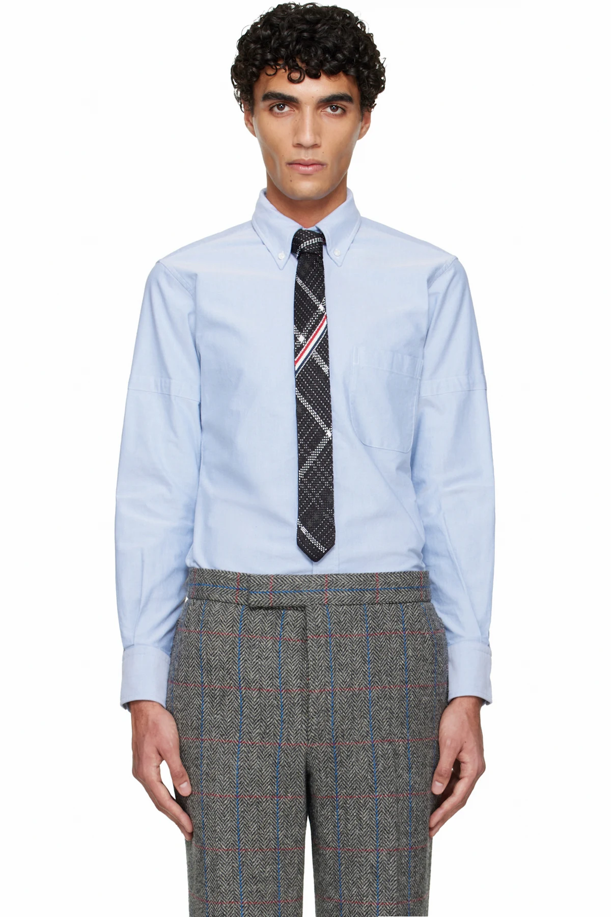 Blue Oxford Armband Shirt