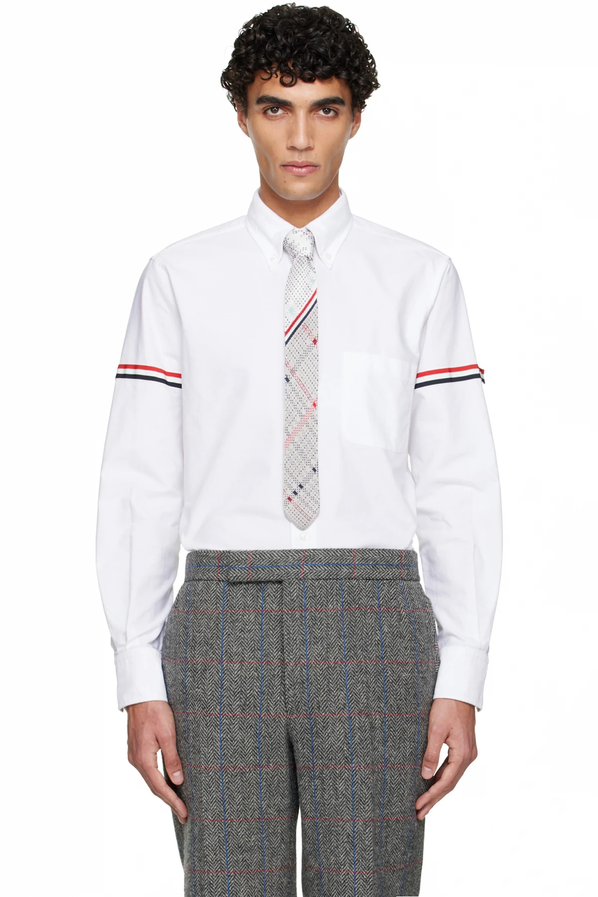 White Oxford Armbands Classic Shirt