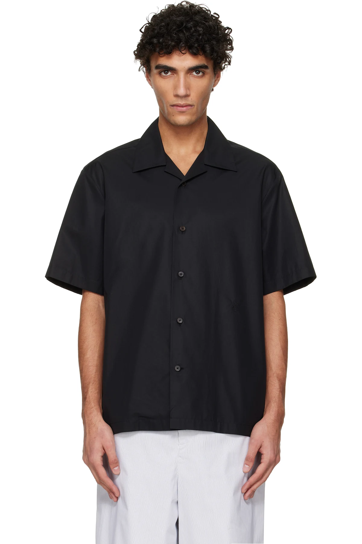 Black Embroidered Shirt