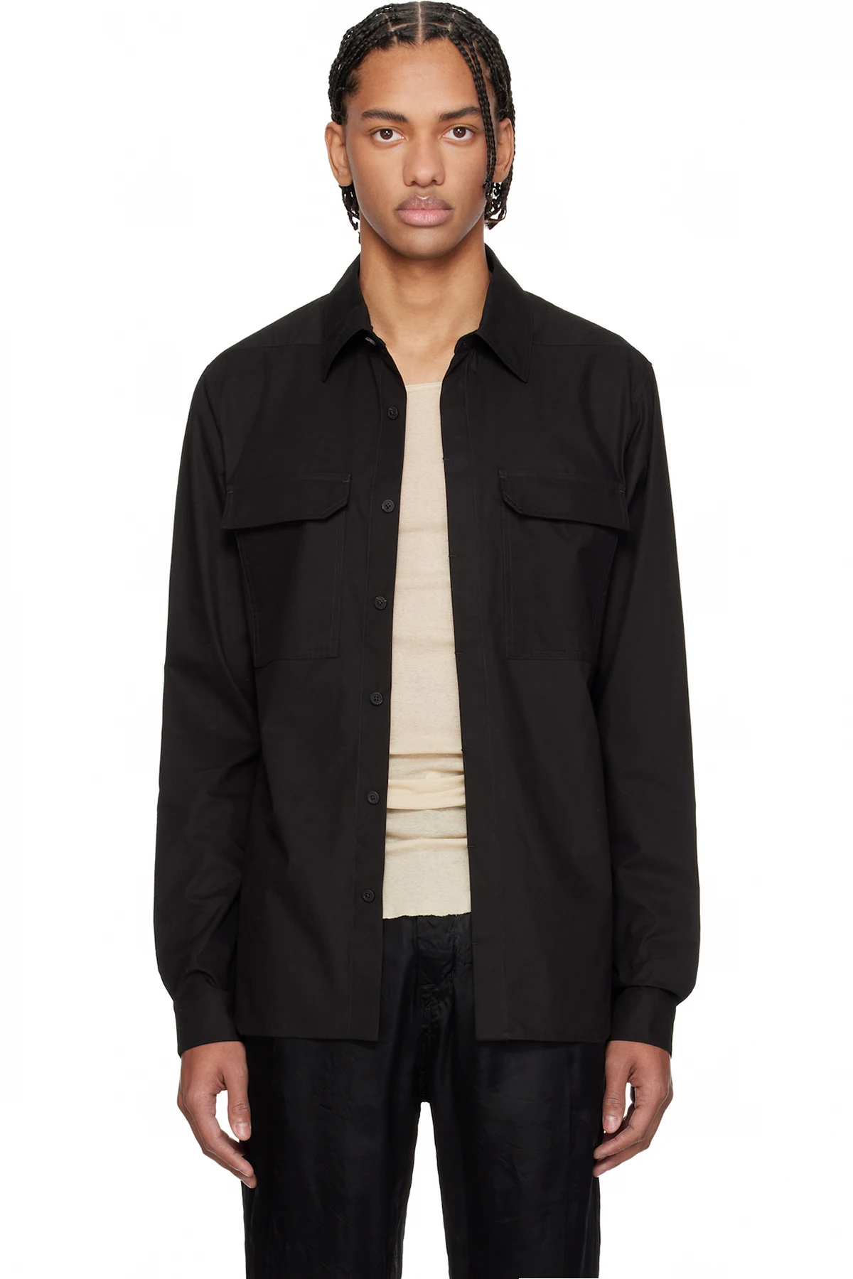Black Temple Work Shirt