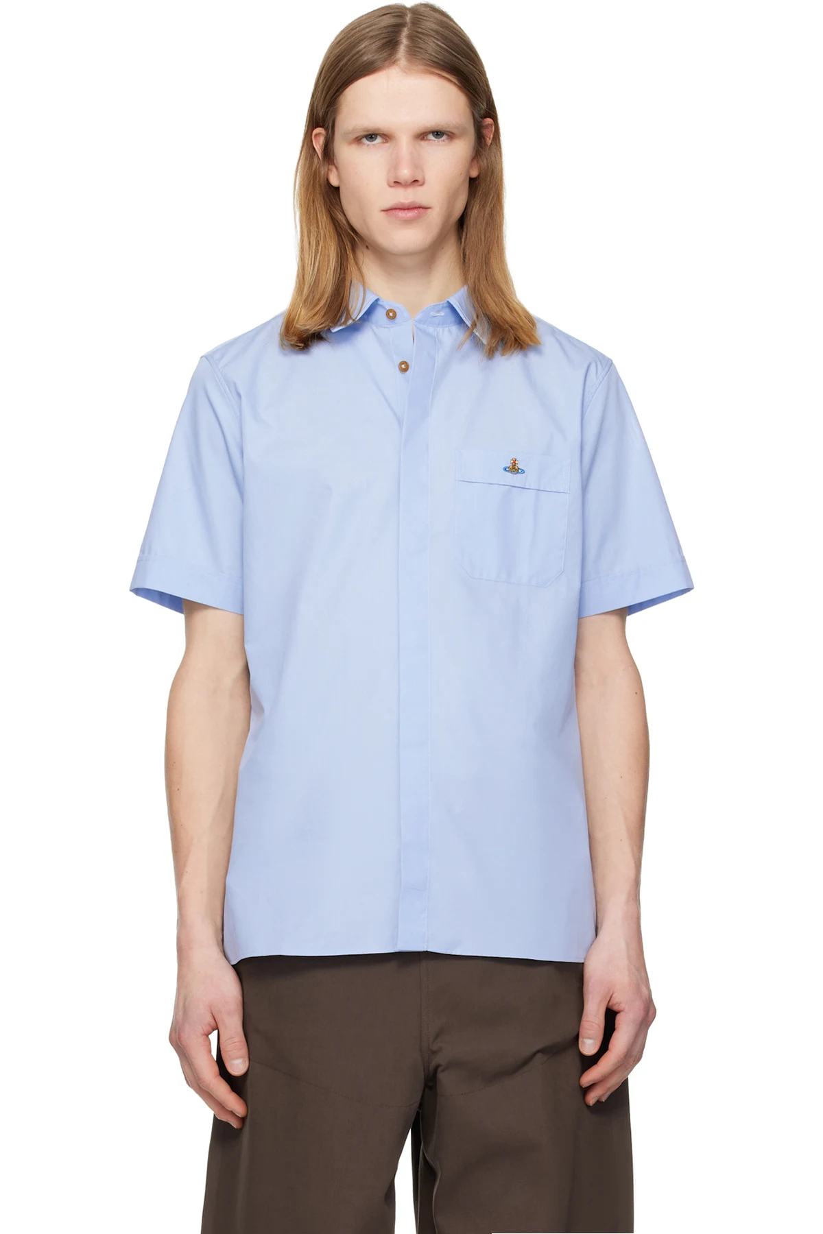 Blue Classic Short Sleeve Shirt