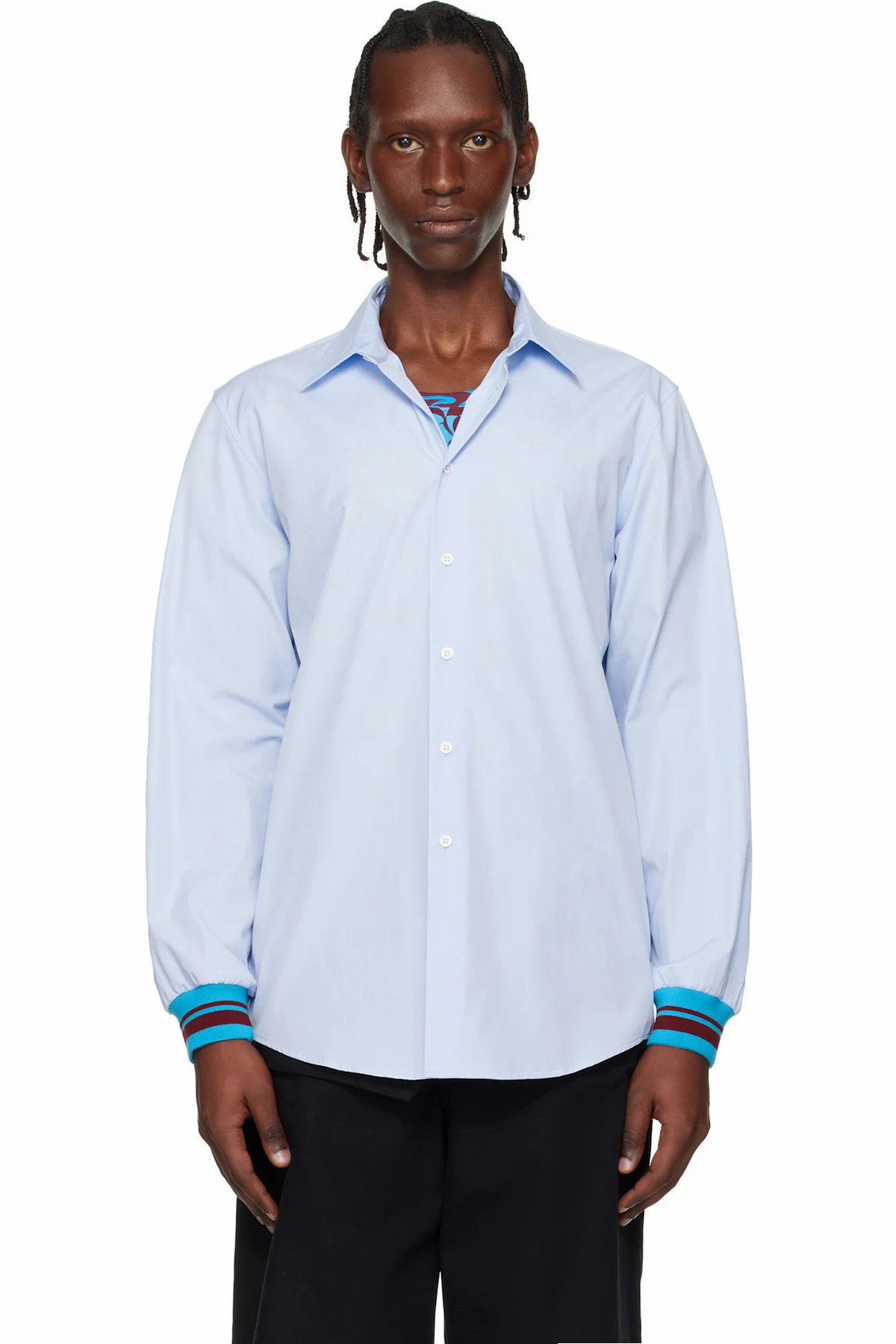 Blue Poplin Shirt