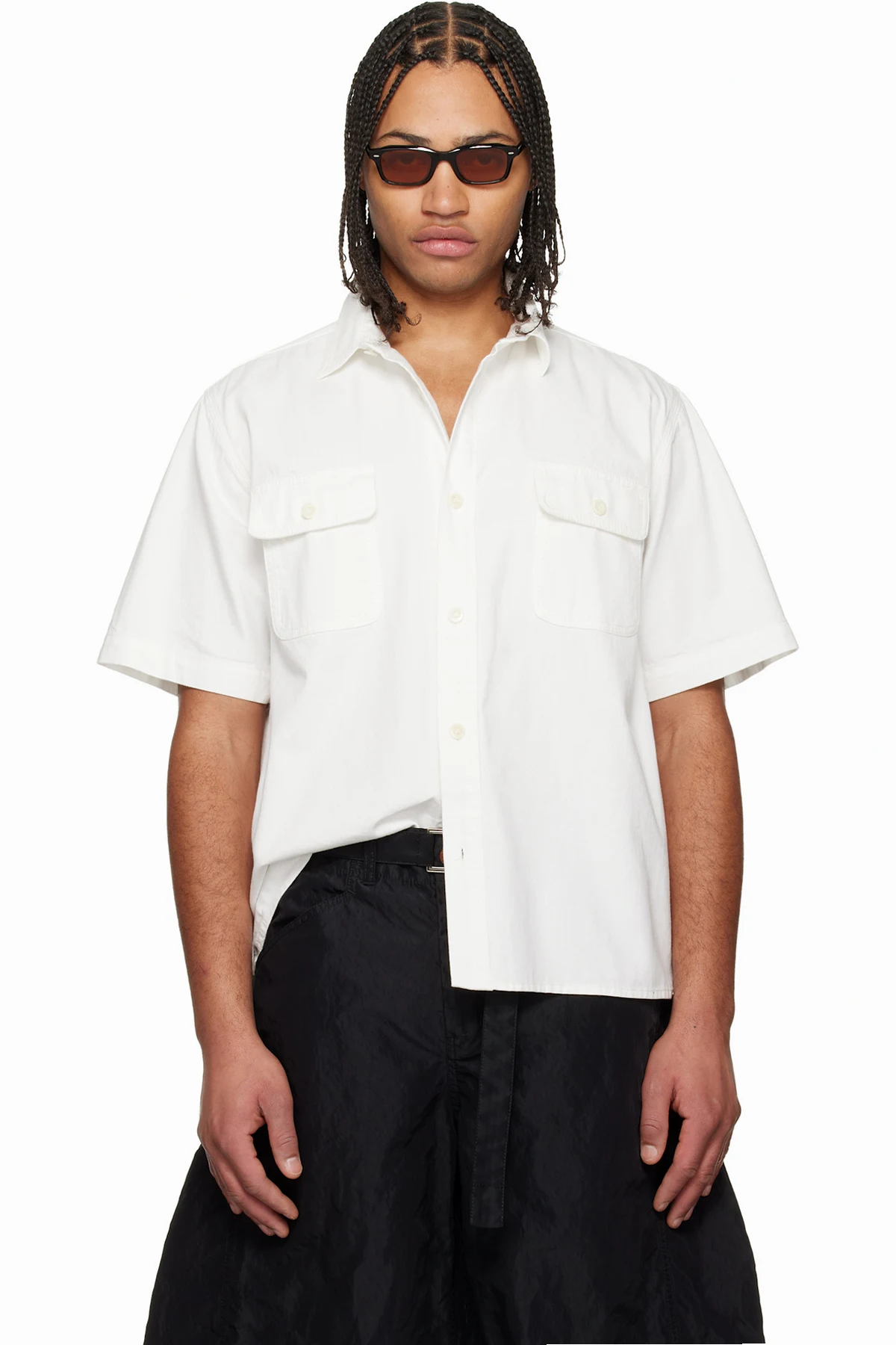 White Light Weight Denim Shirt