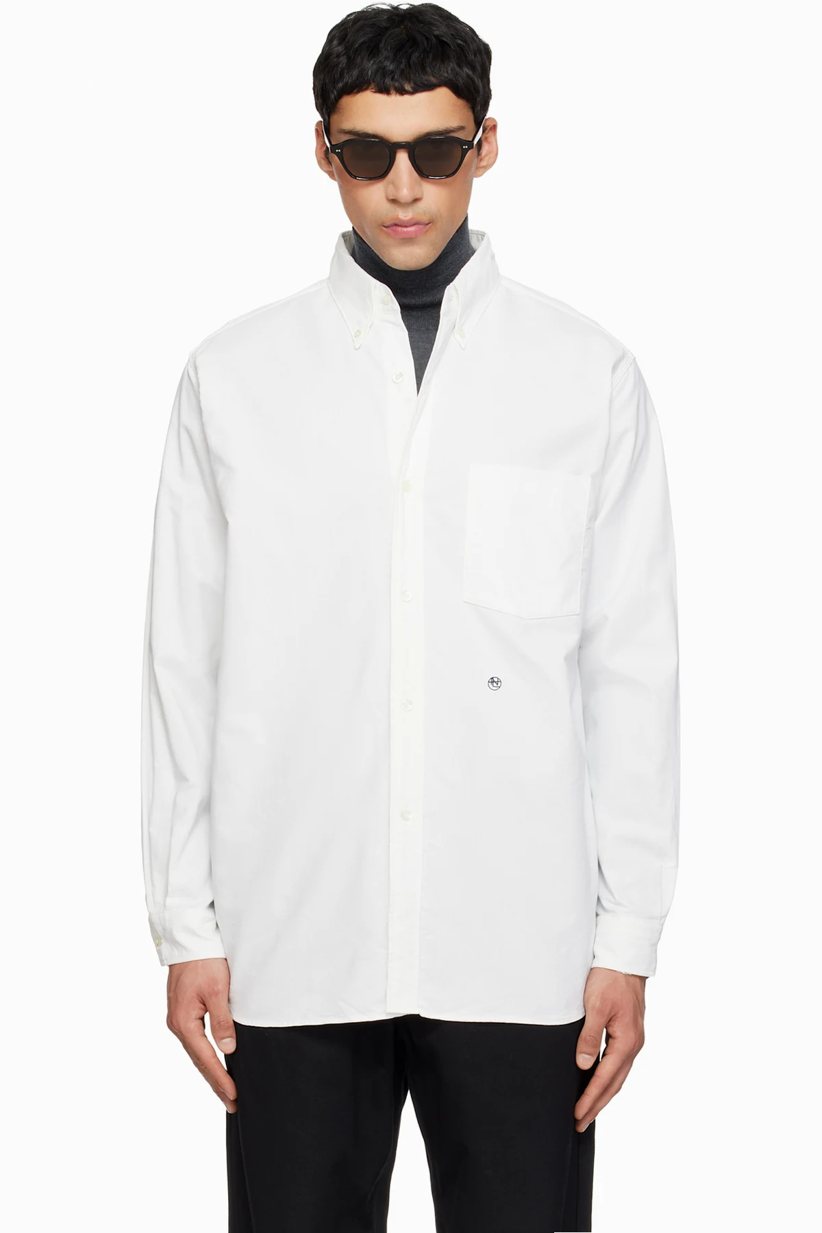 Off-White Button Down Wind Shirt