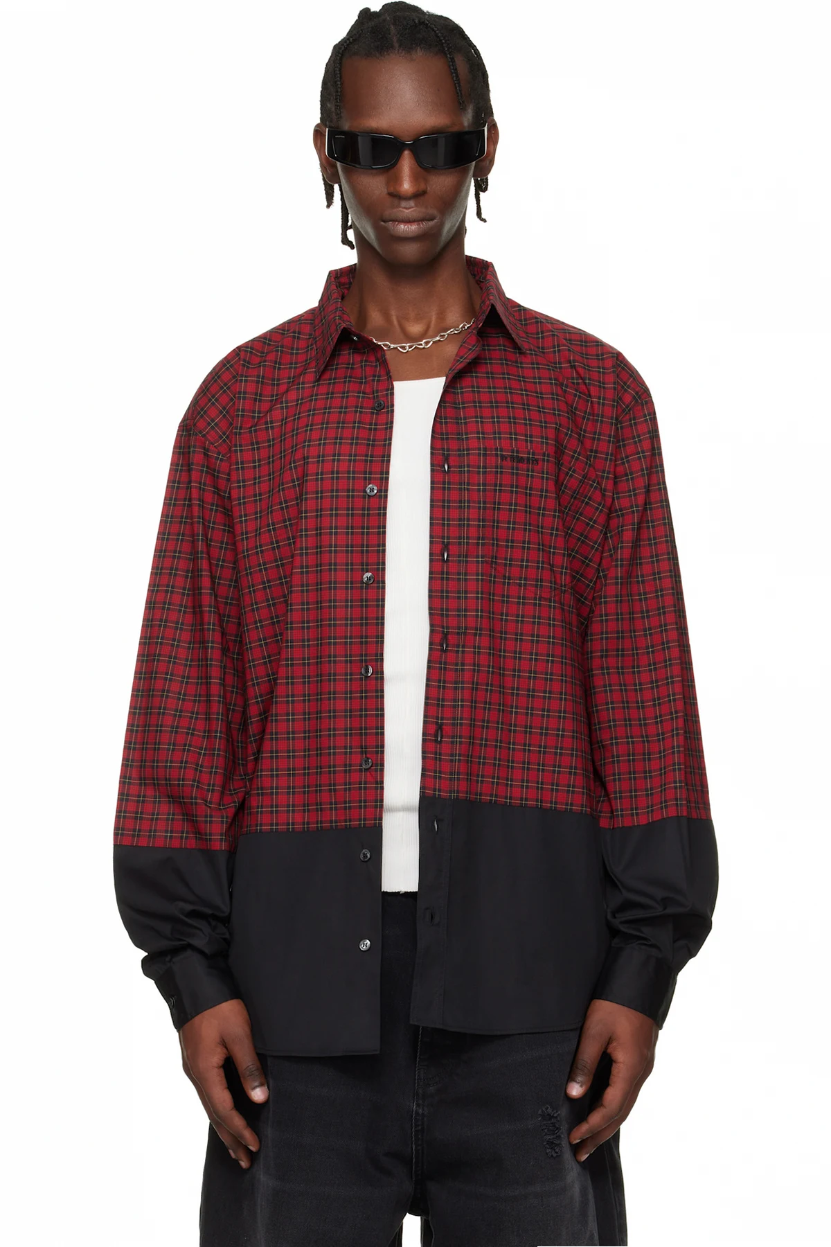 Red Split Shirt