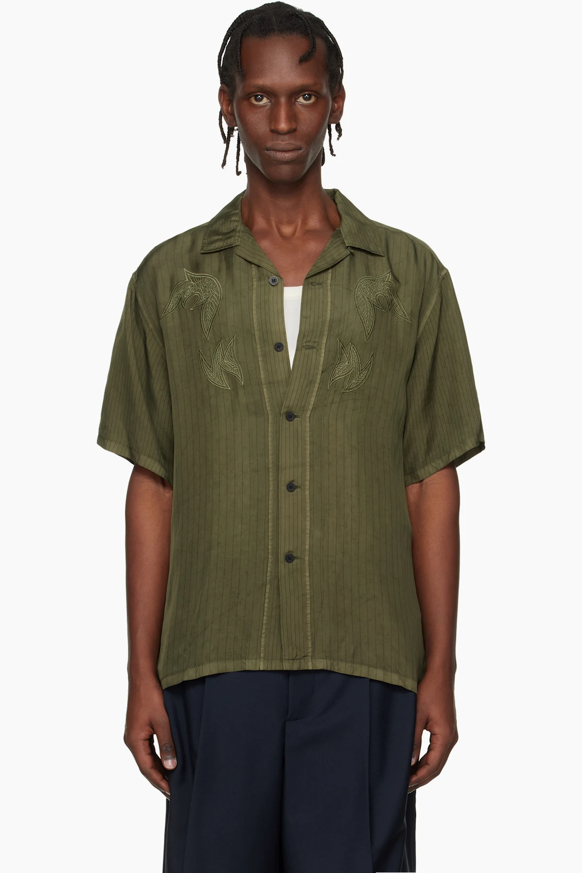 Khaki Cupra Stripe S/S Shirt