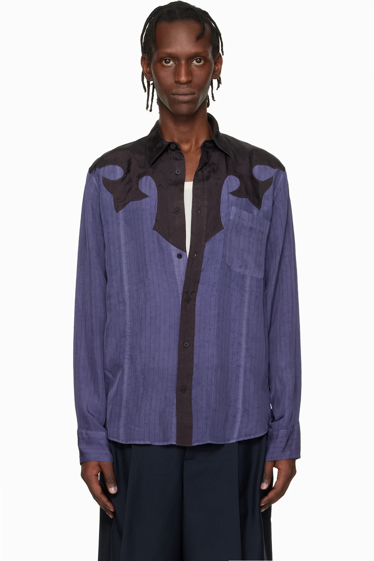 Purple & Black Cupra Stripe Shirt