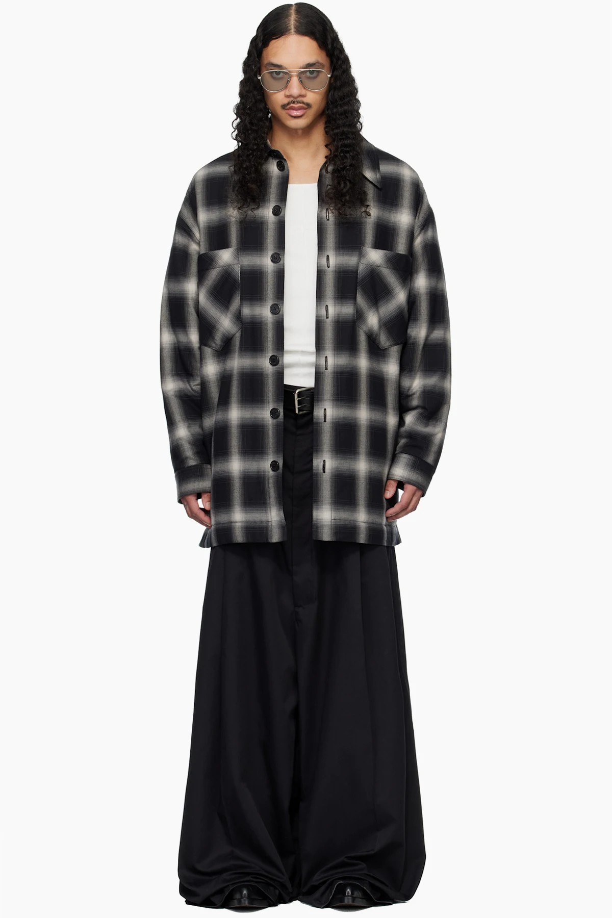 Black Fat Boy Flannel Shirt