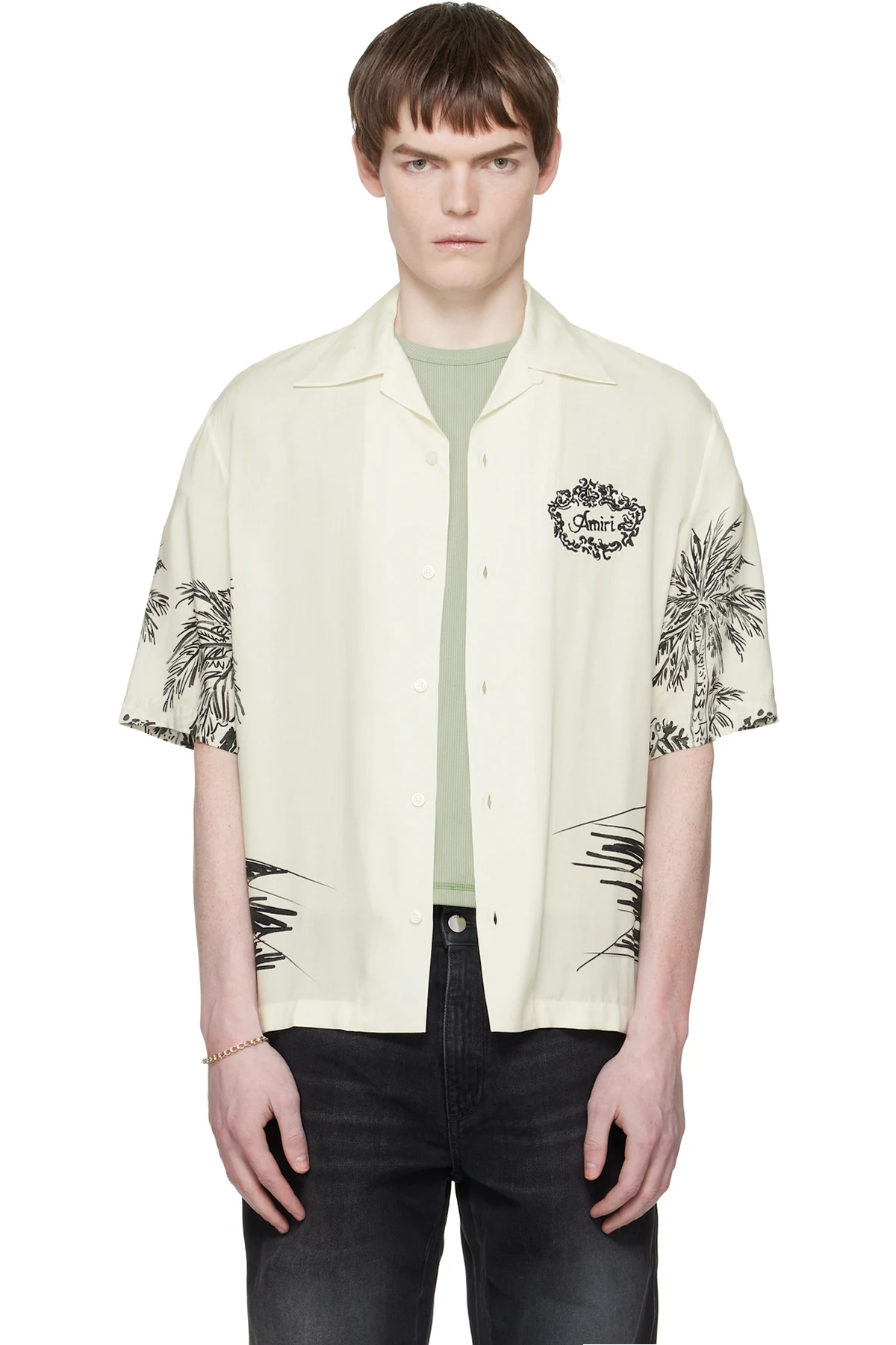 White Chateau Sketch Camp Shirt