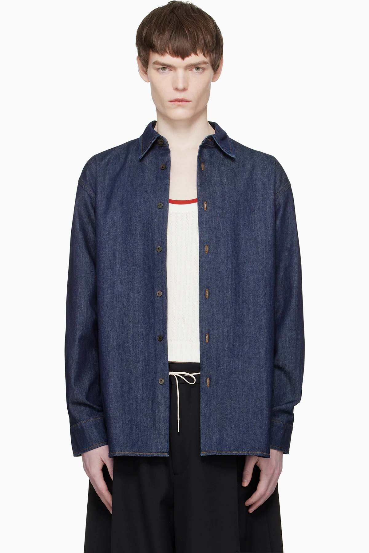 Navy Denim Shirt