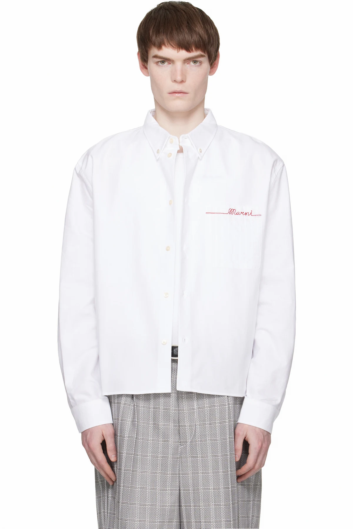 White Cotton Oxford Shirt