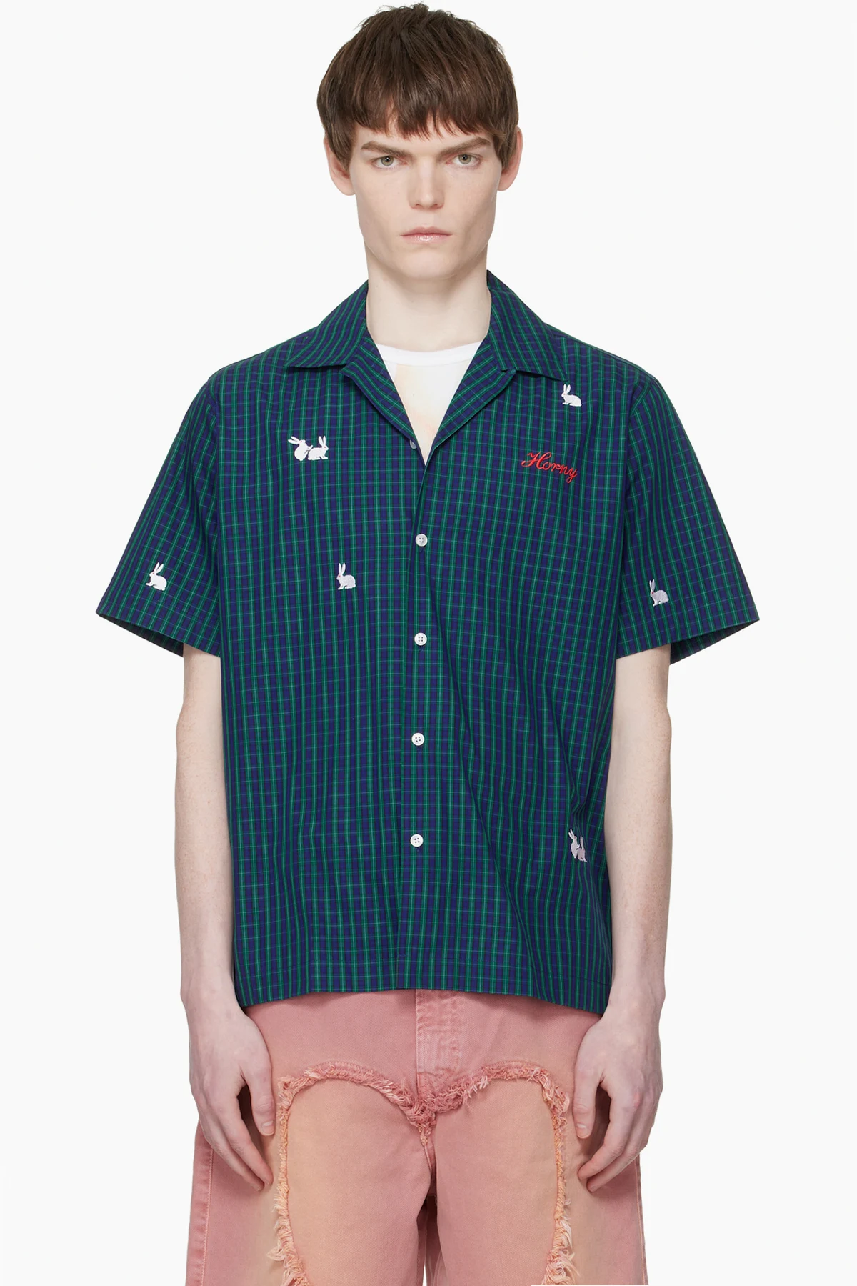 Blue 'Check Me Out' Shirt