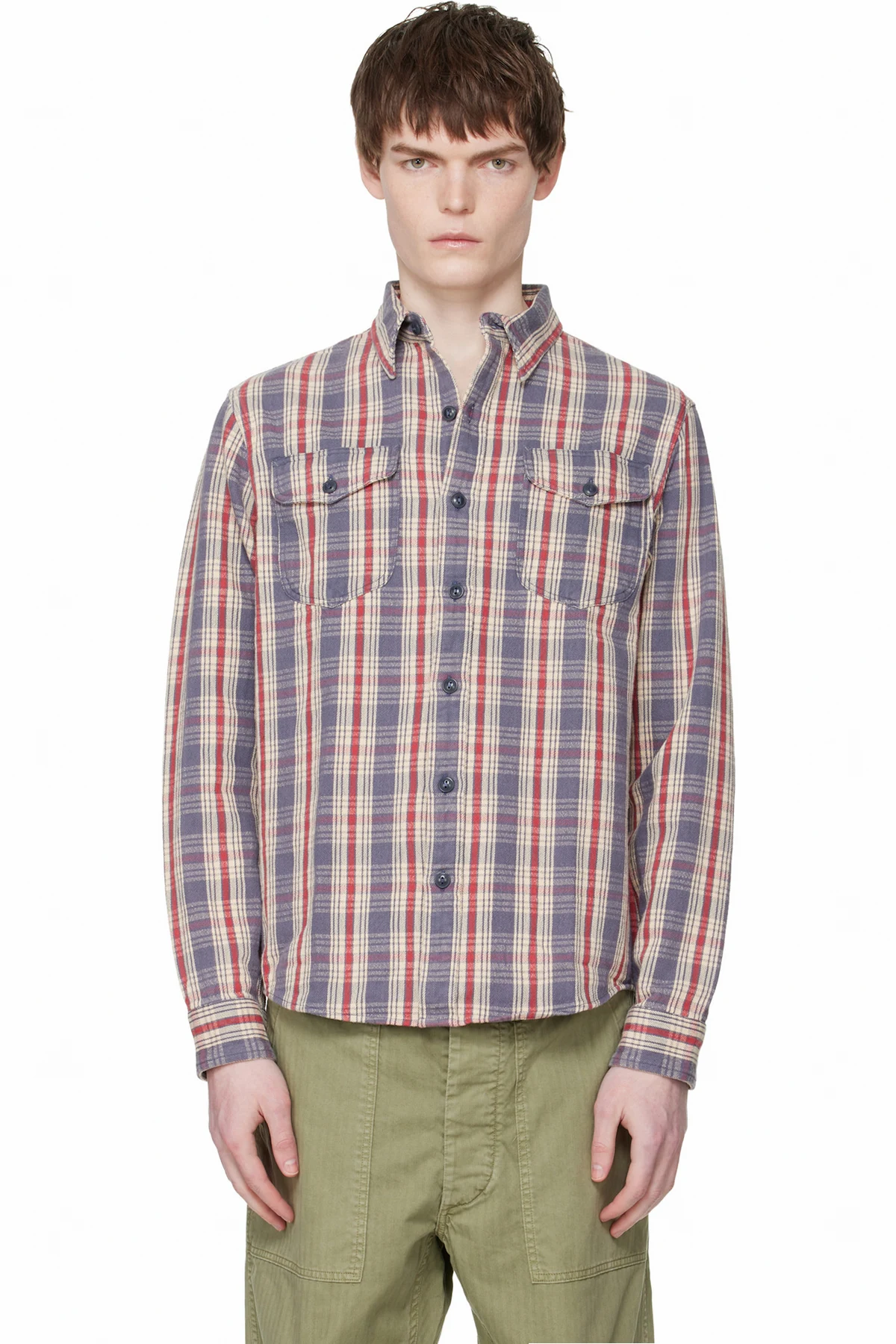 Blue & Off-White Lee Shirt