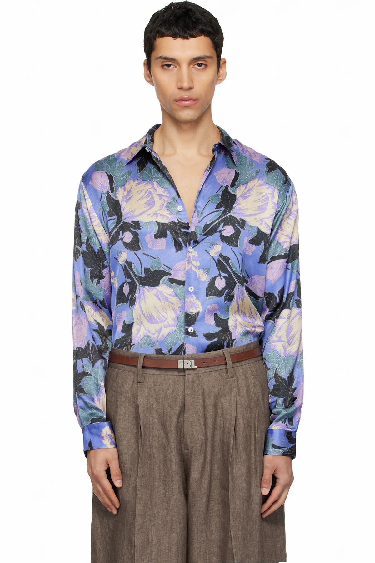 Purple Flowers Shirt