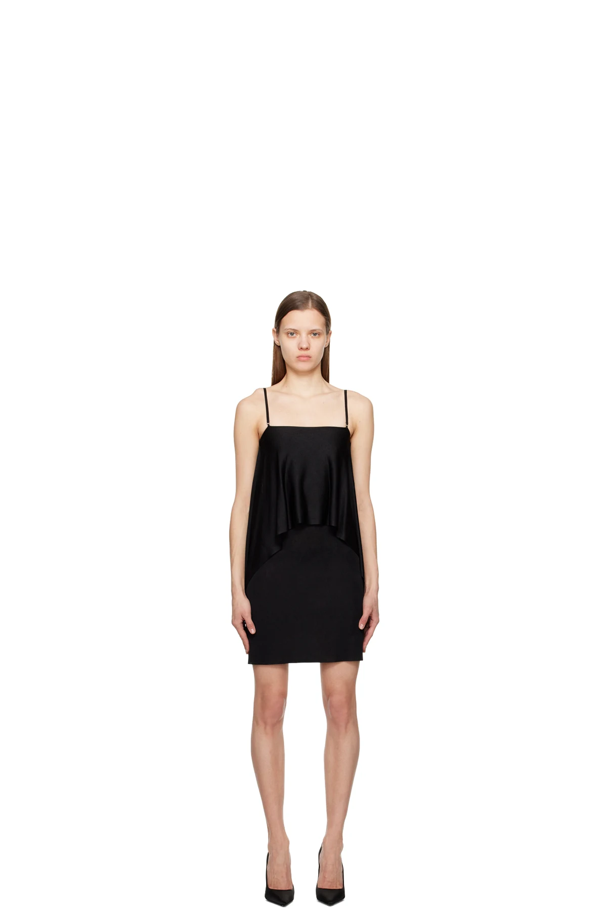 Black Compact Minidress