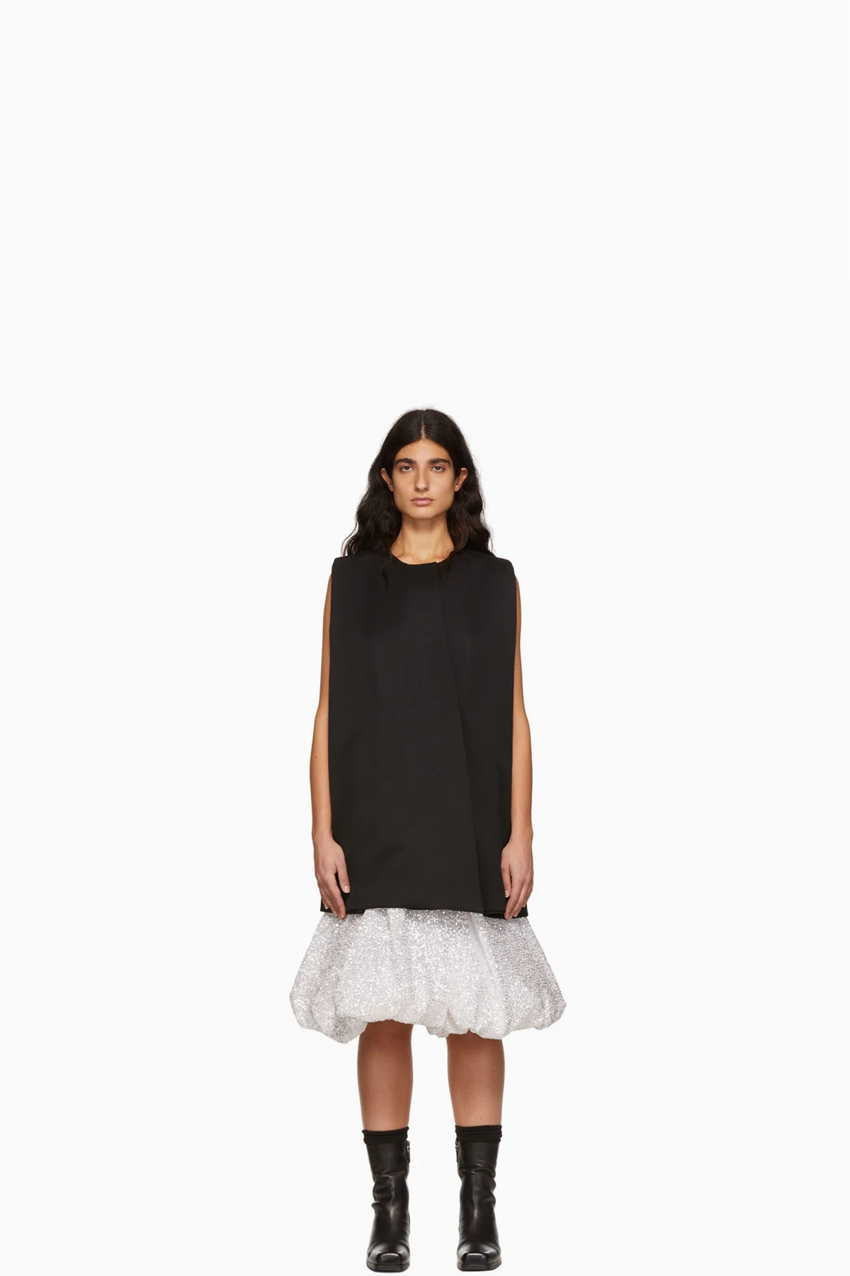 Black Wool Mini Dress