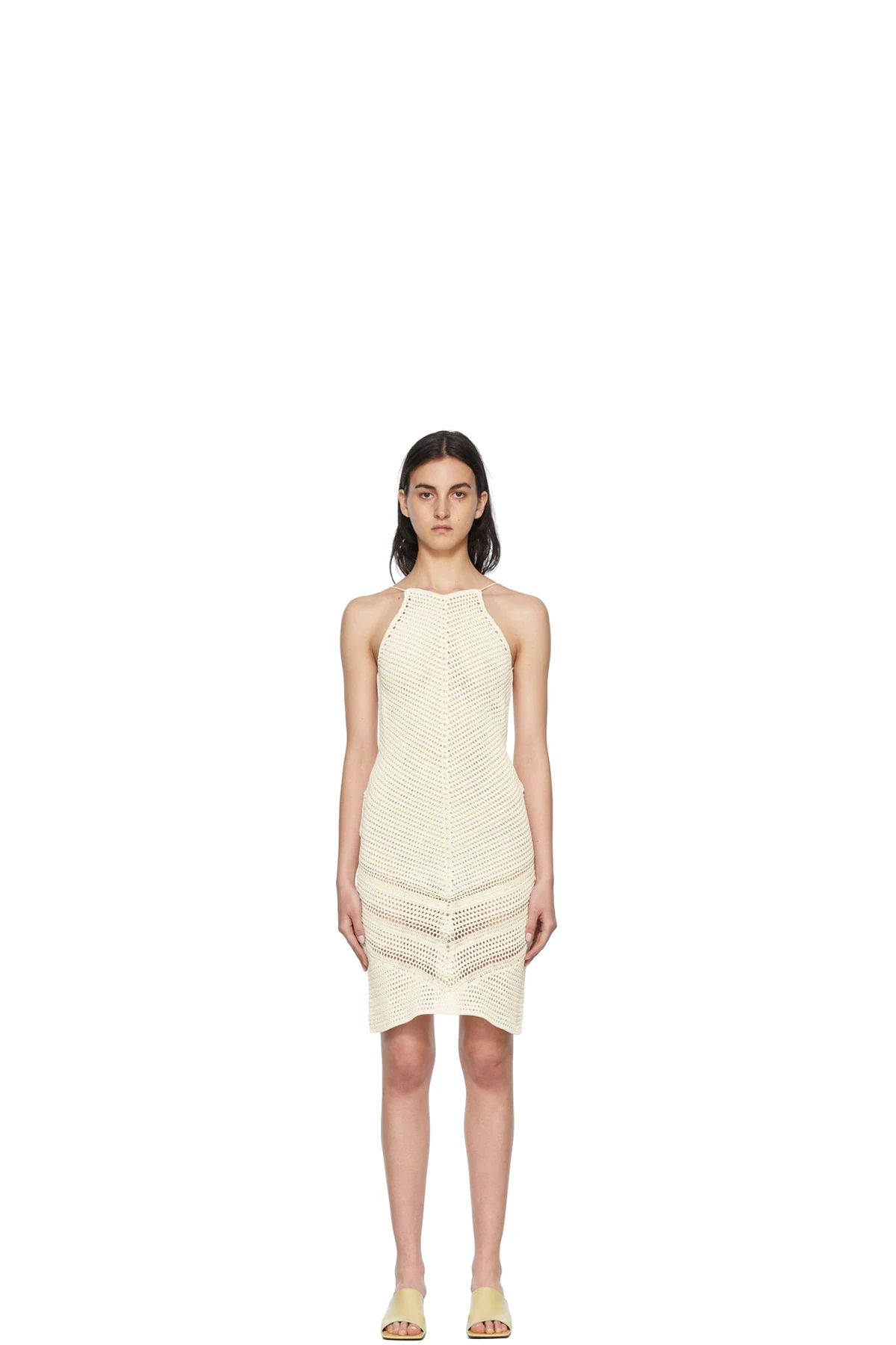 White Cotton Mini Dress