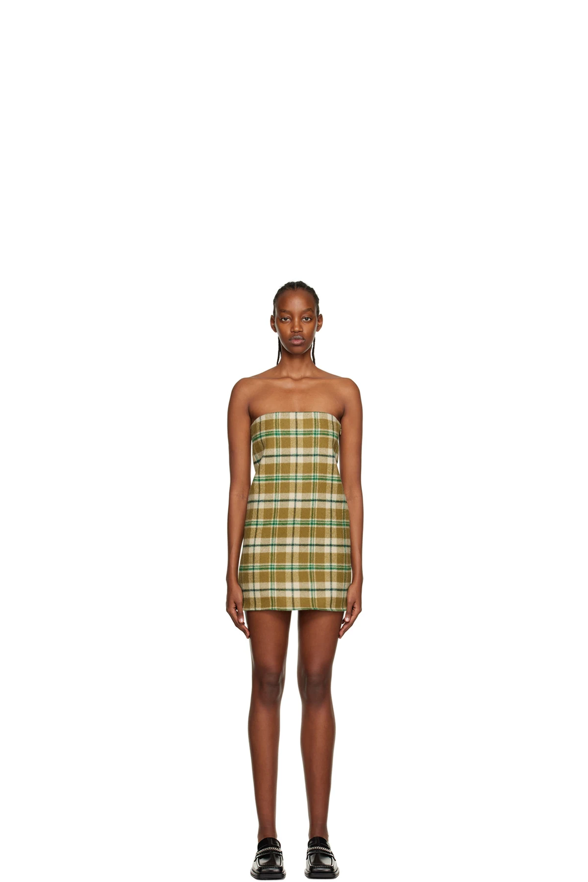 Khaki Wire Minidress