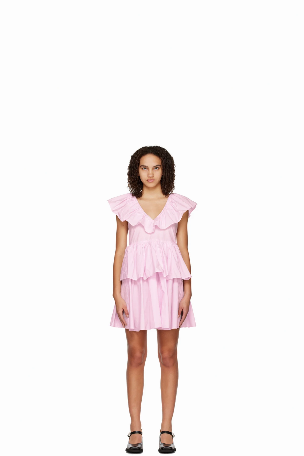 Pink Tiered Minidress