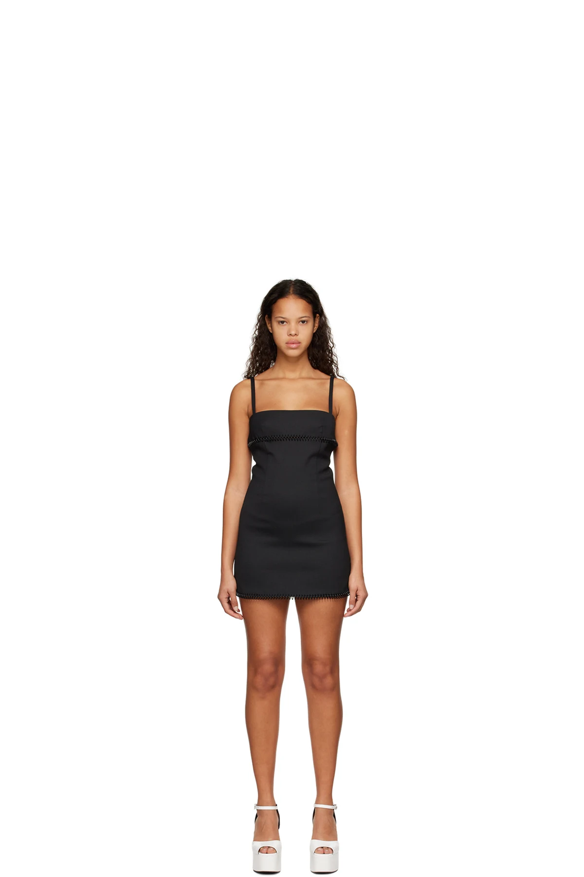 Black Spiral Minidress