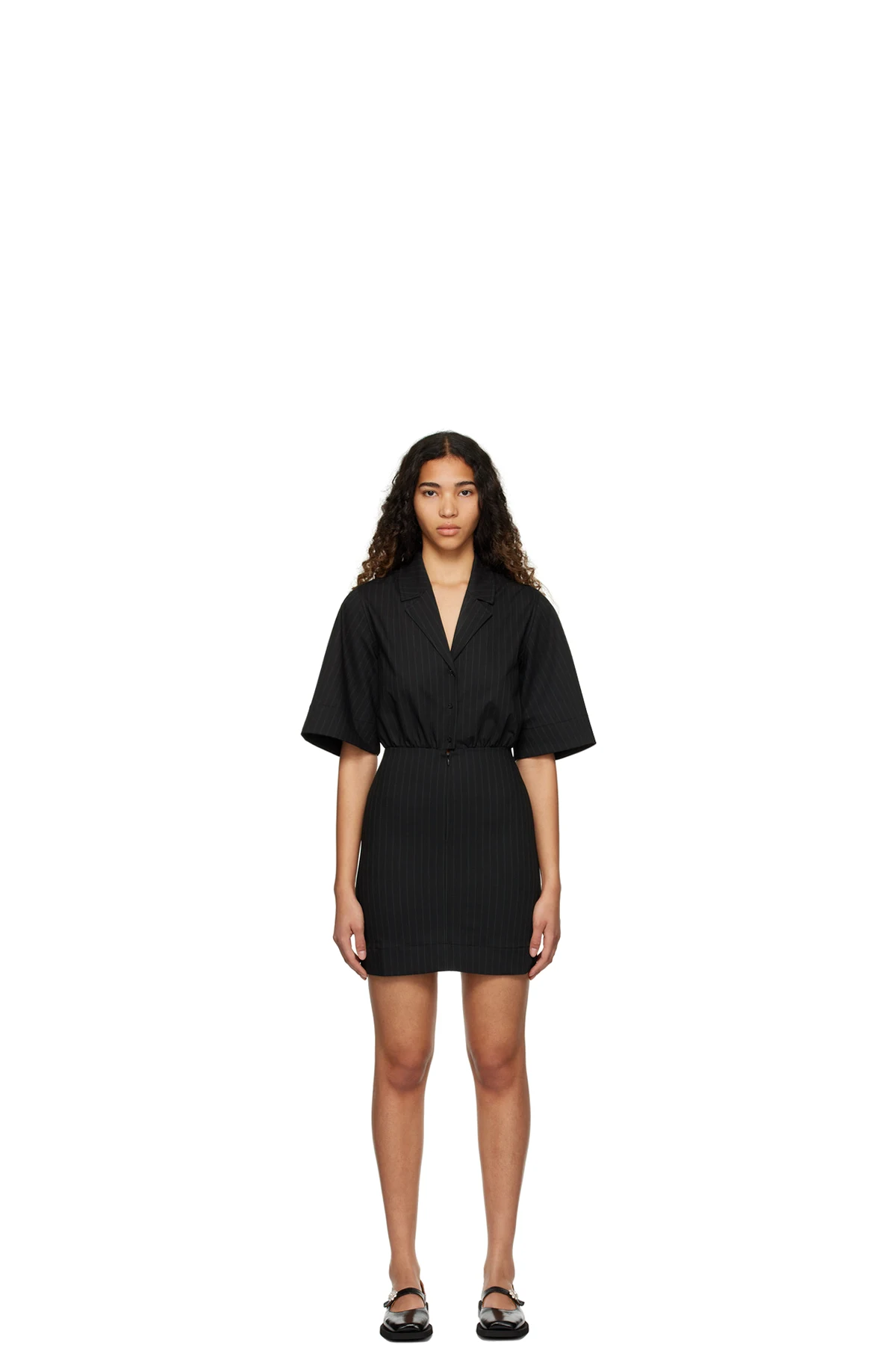 Black Stripe Minidress