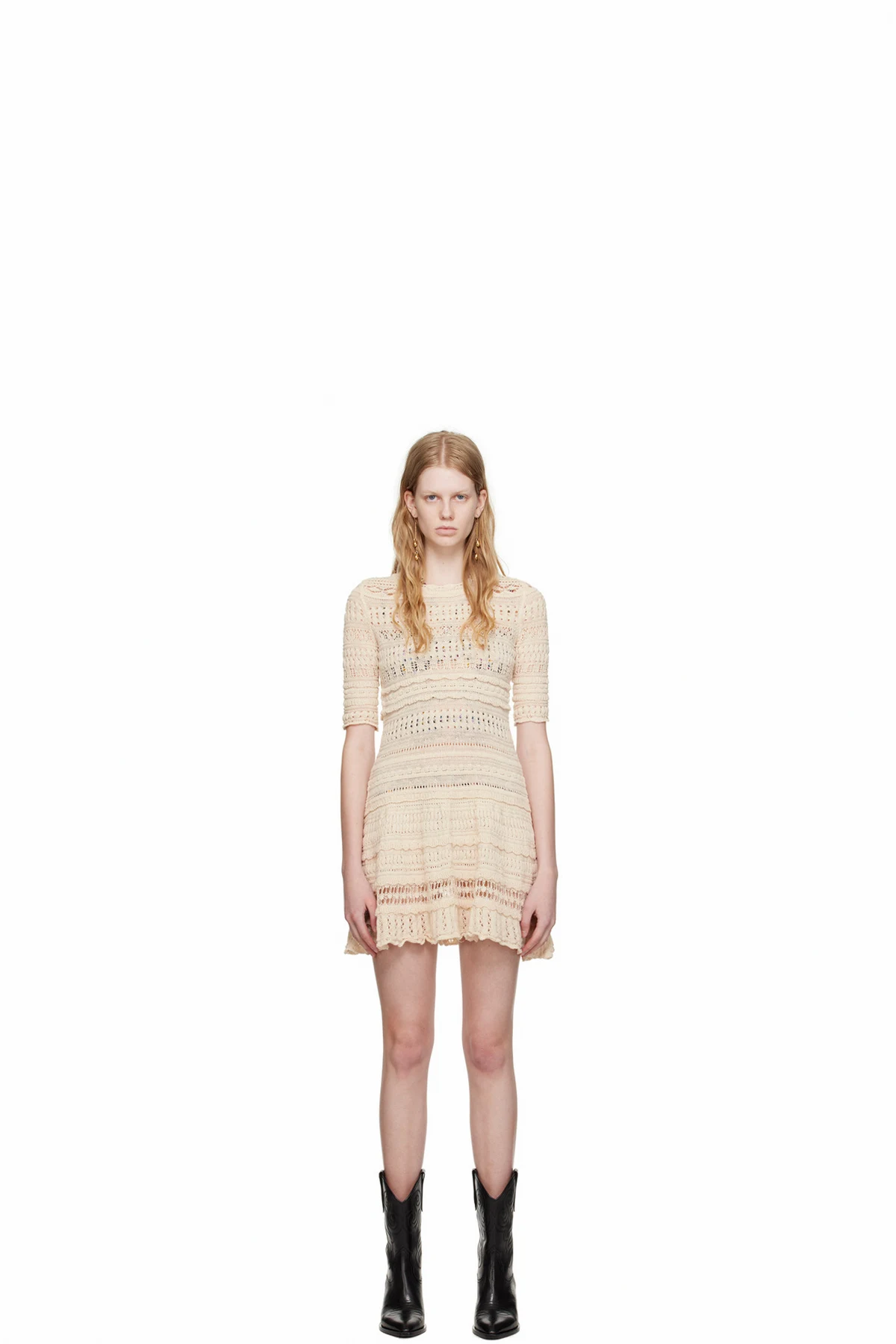 Off-White Fauve Minidress