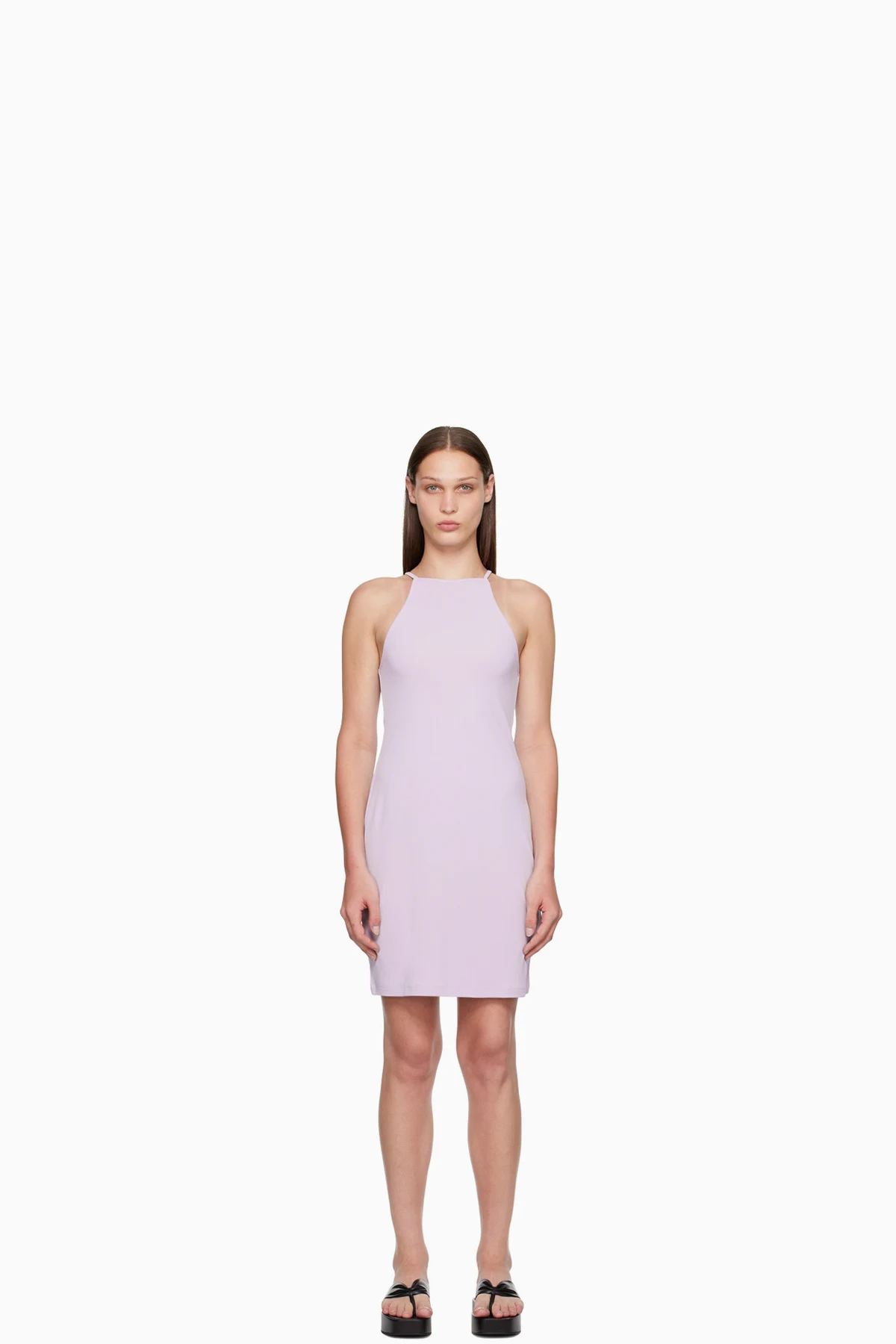 Purple Strap Minidress