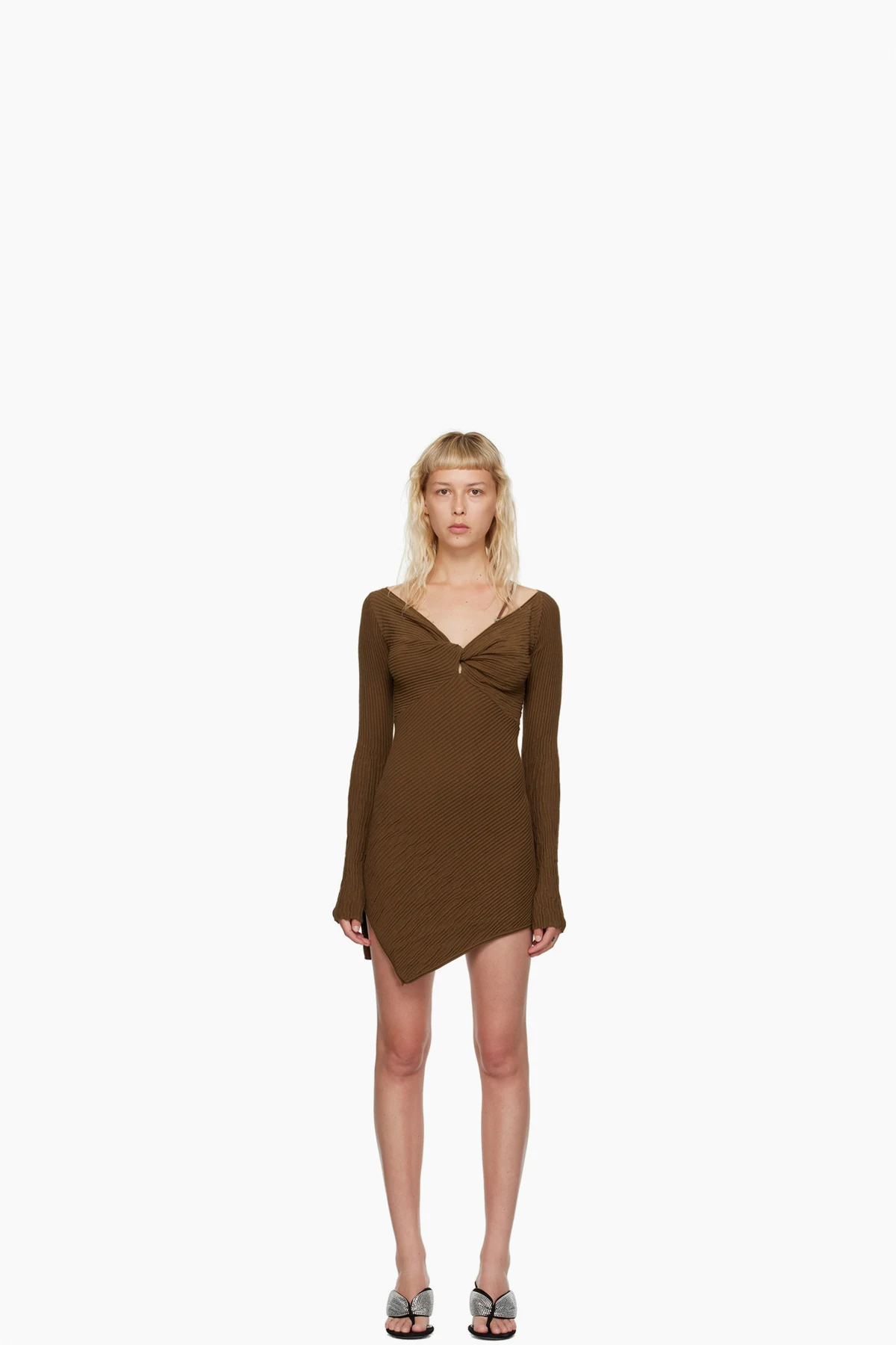 Brown Desai Minidress