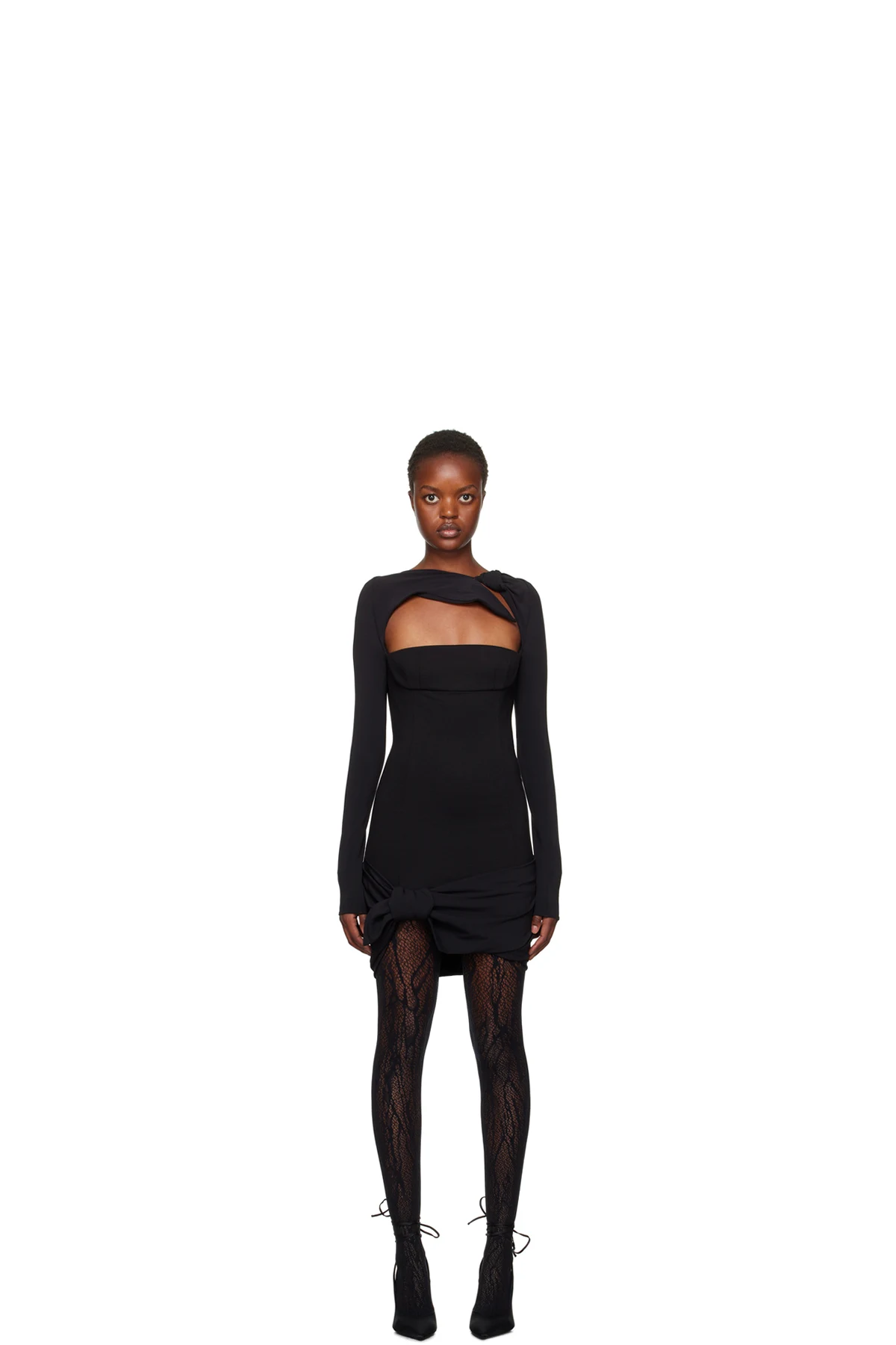 Black Donnie Minidress