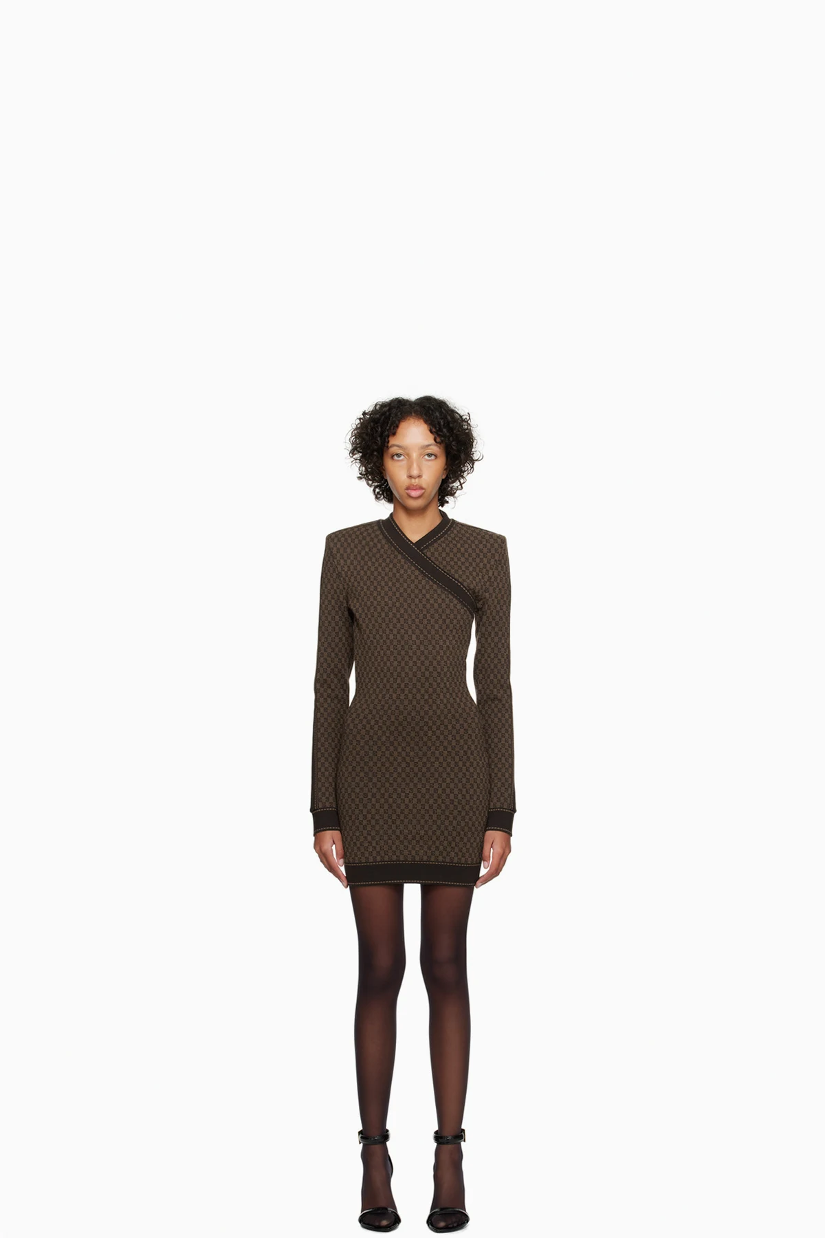 Brown Mini Monogram Minidress