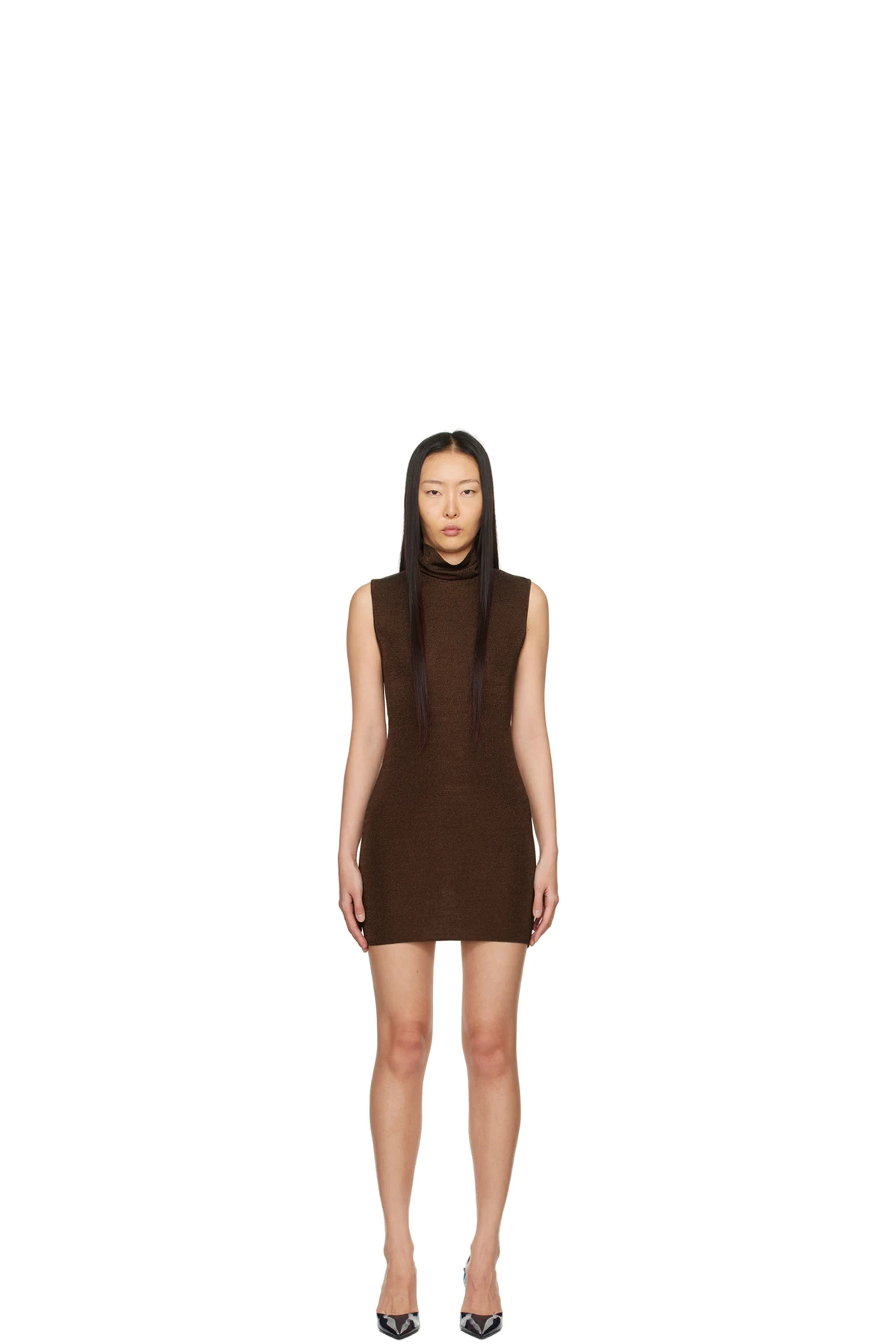 Brown Flora Minidress