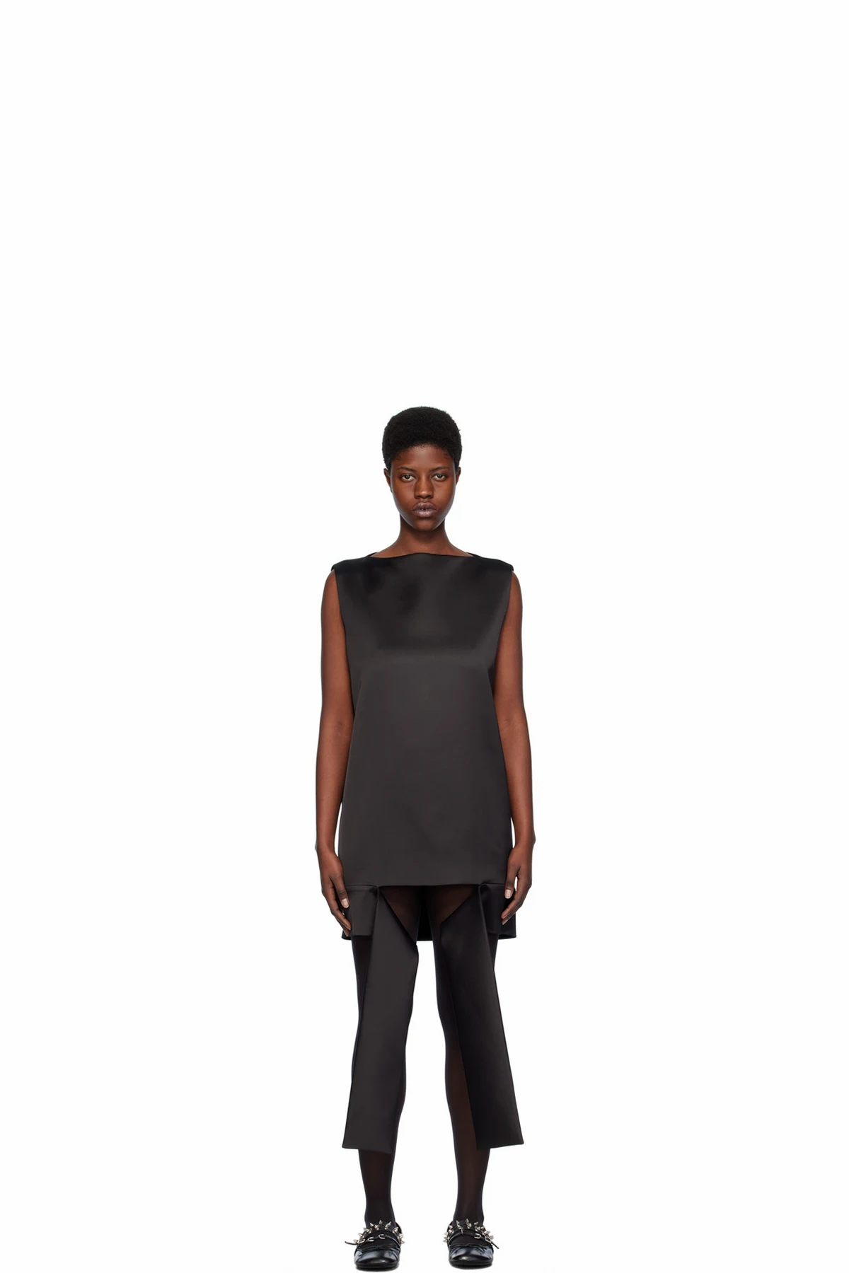 Black Strap Minidress